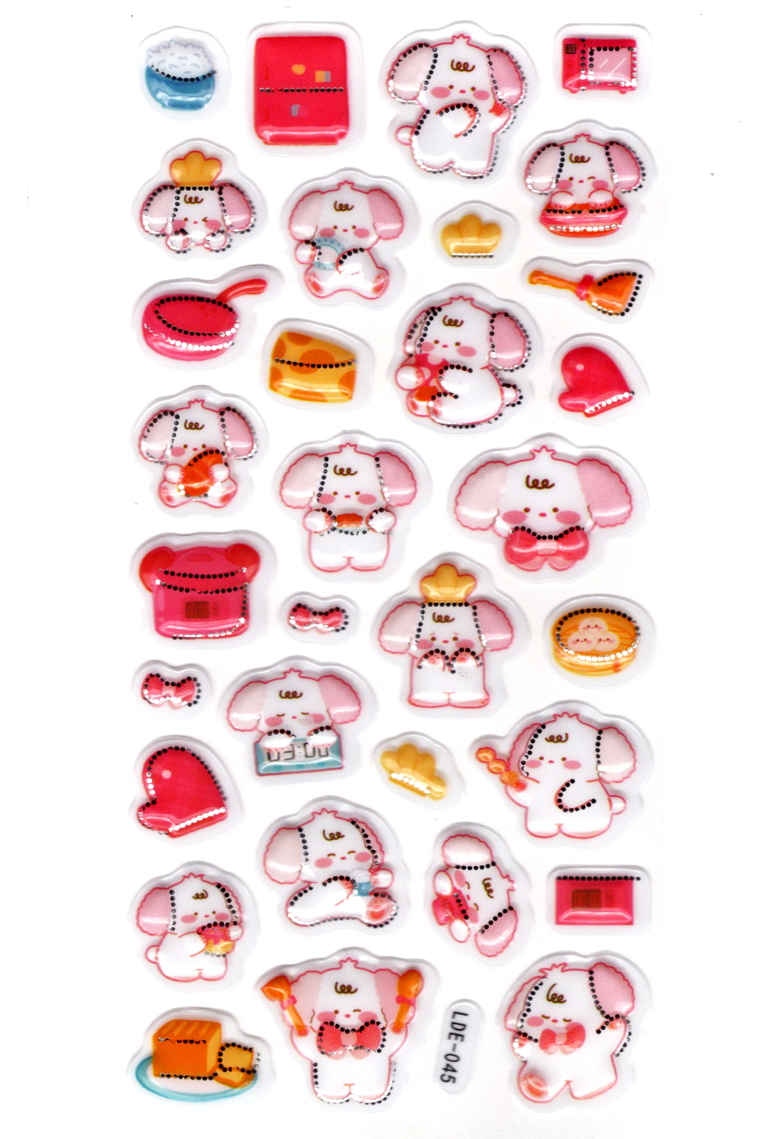 Sticker Kabartmalı Stiker Defter Planlayıcı Etiket (Lde045)-19x9c