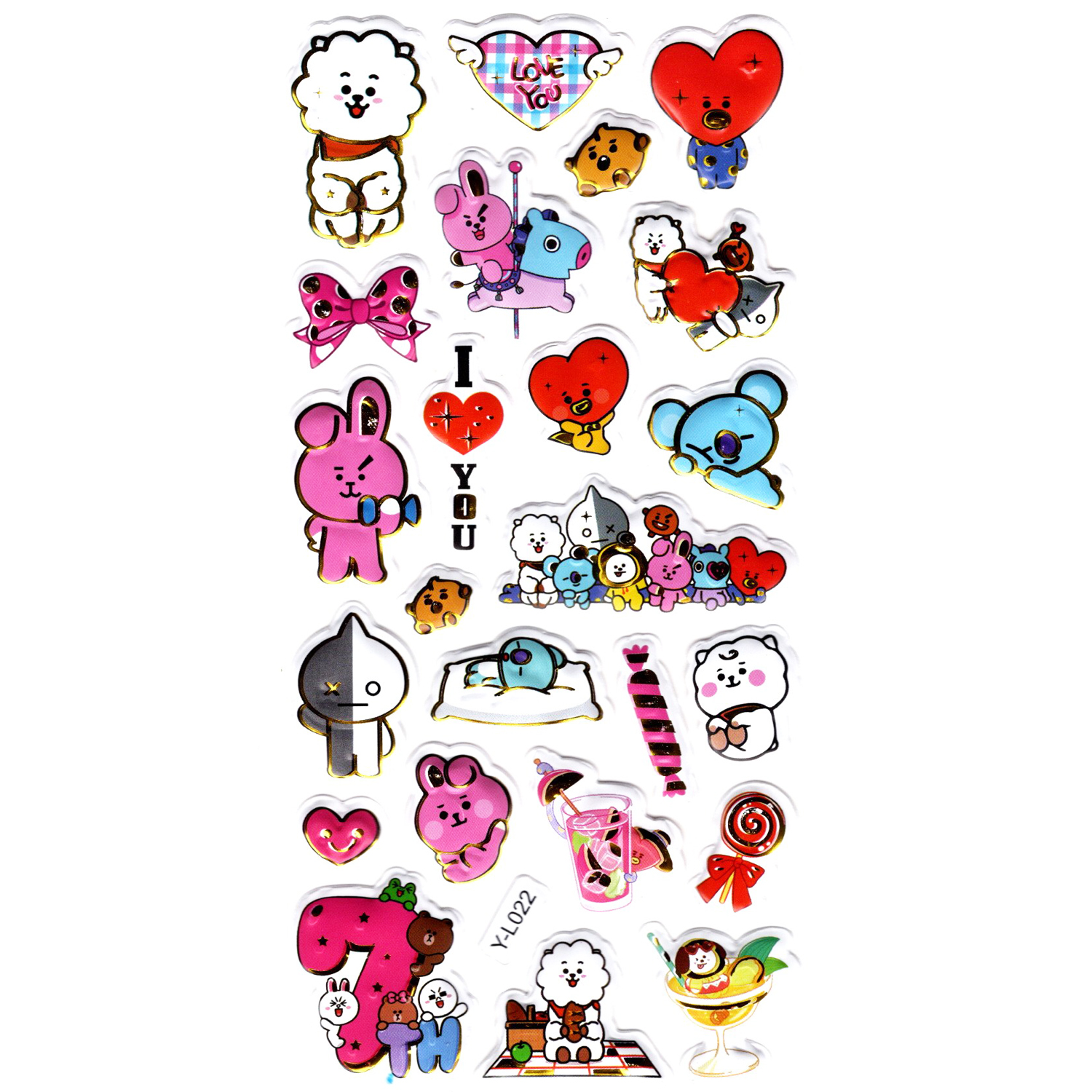 Sticker Kabartmalı Stiker Defter, Planlayıcı Etiket (limyl-022) -