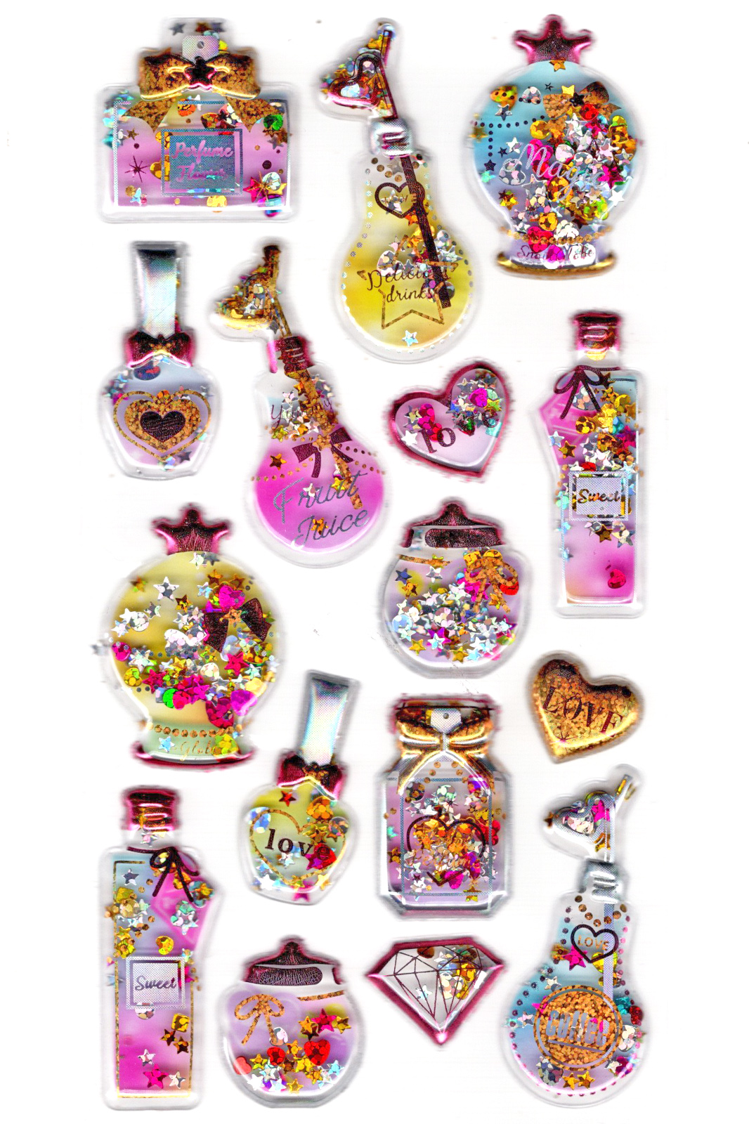 Limmy Sticker Kabartmalı Sticker Defter, Planlayıcı Etiket (Pullu-813) 