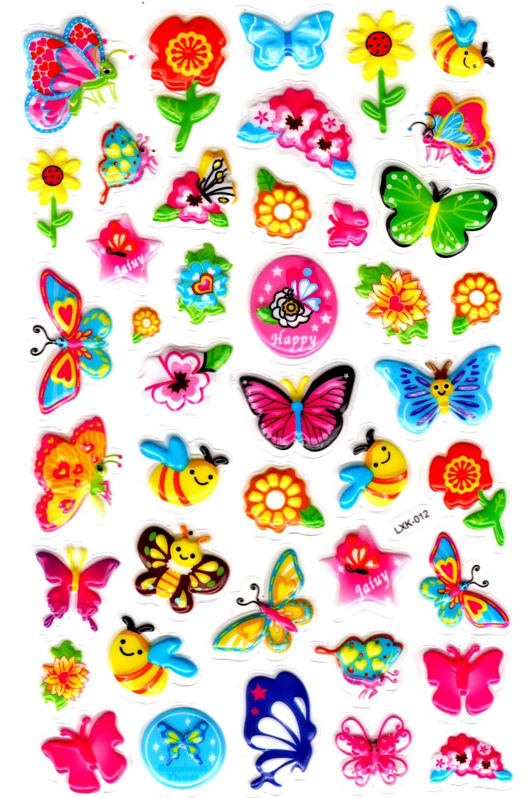 Sticker Kabartmalı Stiker Defter, Planlayıcı Etiket (lxk-012)-22x