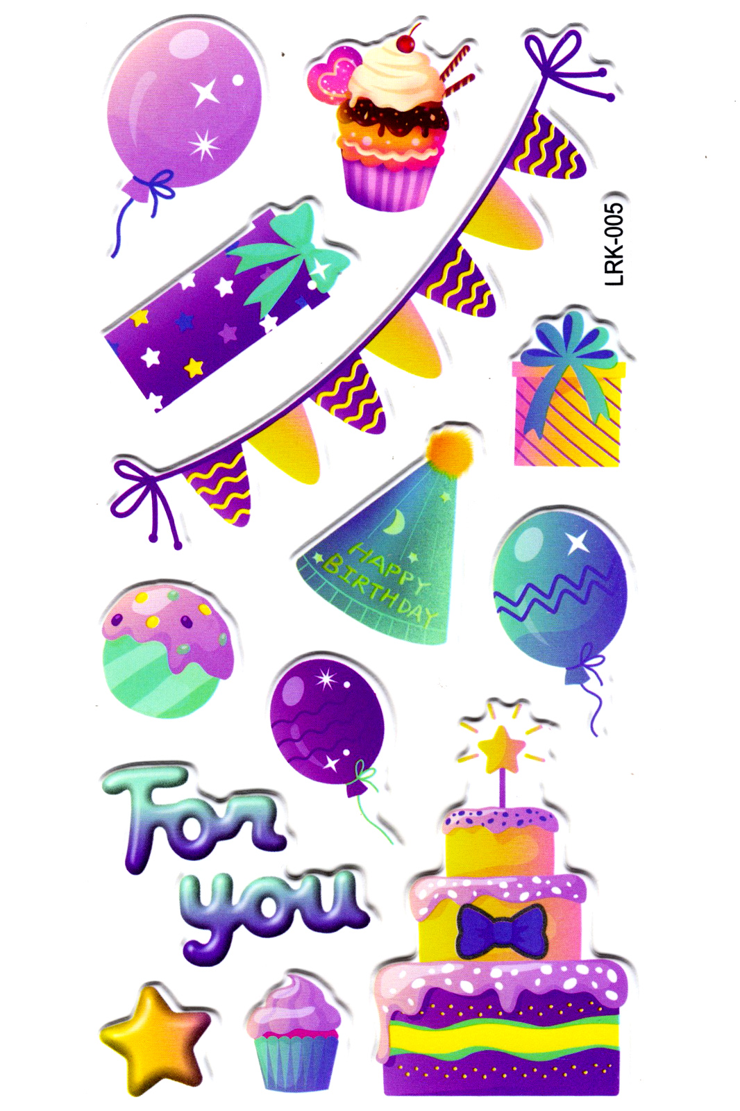 Sticker Kabartmalı Stiker Defter Planlayıcı Etiket (Lrk005)-17x9 