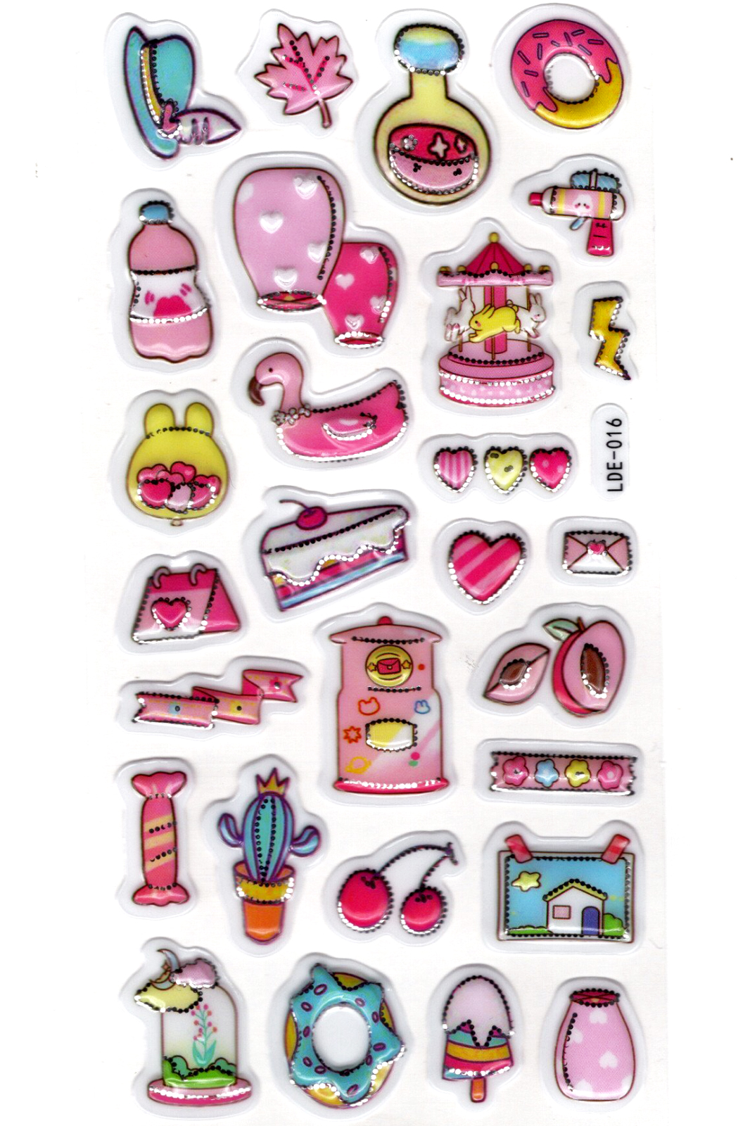 Sticker Kabartmalı Stiker Defter Planlayıcı Etiket (Lde016)-19x9c