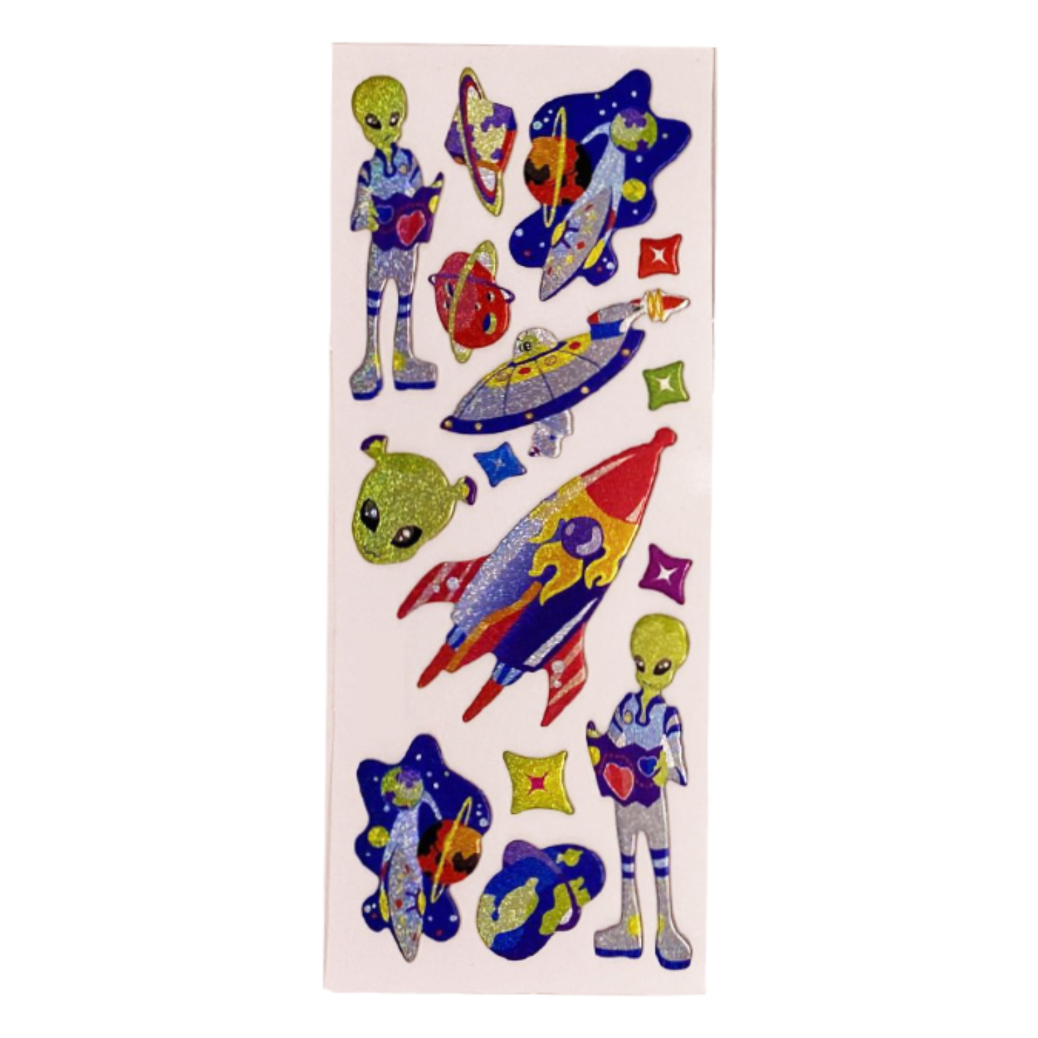 Sticker Kabartmalı Stiker Defter, Planlayıcı Etiket Uzaylı ve rok