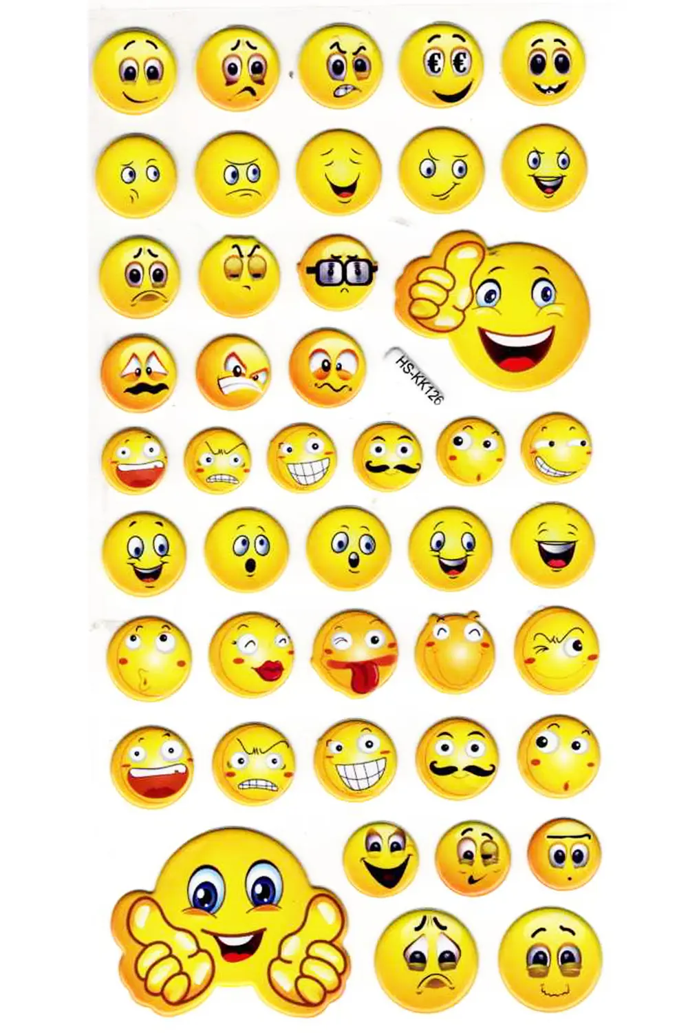 Sticker Kabartmalı Stiker Çıkartma Etiket (HSKK126)-18x9 cm- Komi