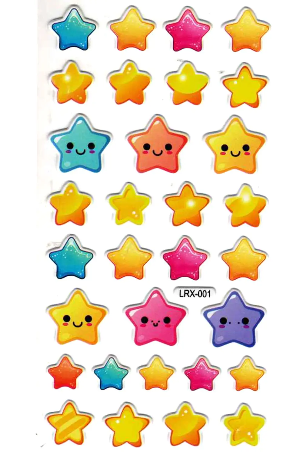 Sticker Kabartmalı Stiker Çıkartma Etiket (LRX001)-18x9 cm- Sevim