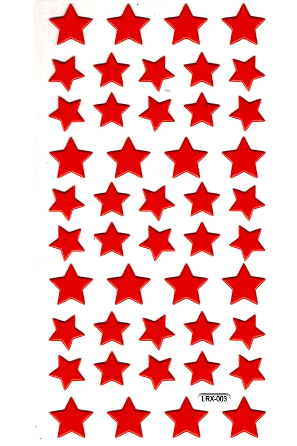 Sticker Kabartmalı Stiker Çıkartma Etiket (LRX003)-18x9 cm- Kırmı