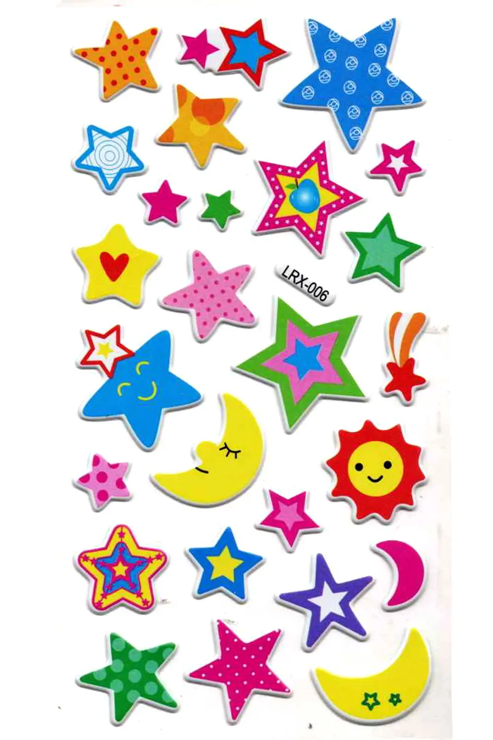 Sticker Kabartmalı Stiker Çıkartma Etiket (LRX006)-18x9 cm- Desen