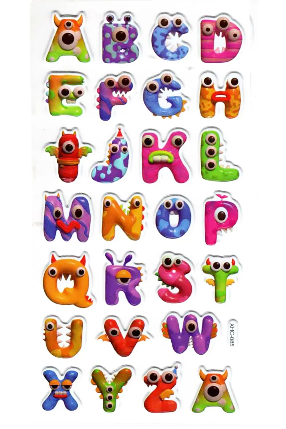Sticker Kabartmalı Stiker Çıkartma Etiket (XHC085)-18x9 cm- Dinoz