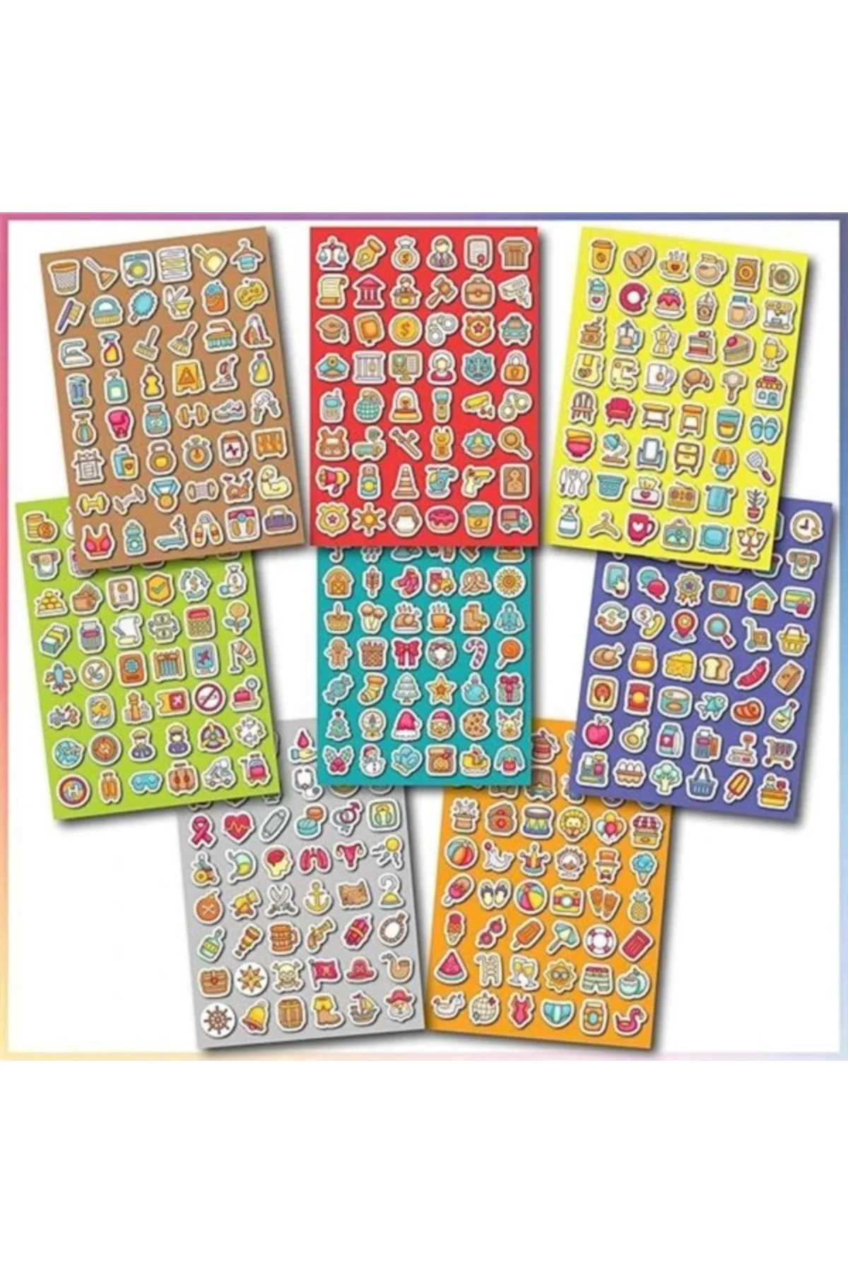 Sticker Seti Günlük Ajanda Ve Defterlere Etiket, Öğretmen Öğrenciler, Erkek Kız Çocuk Ve