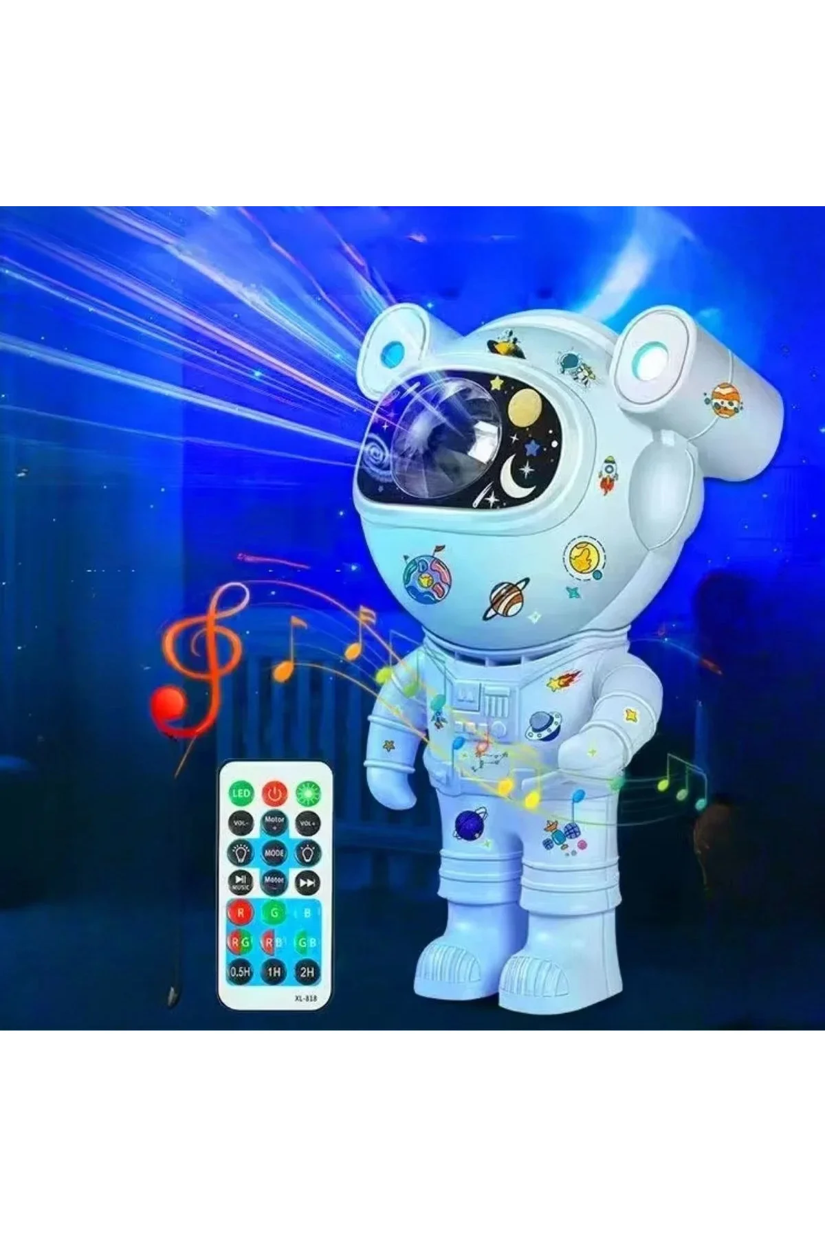 Stickerlı,Kumandalı ASTRONOT Model Gece Lambası Stickerlı,Kumandalı ASTRONOT Model Gece Lambası