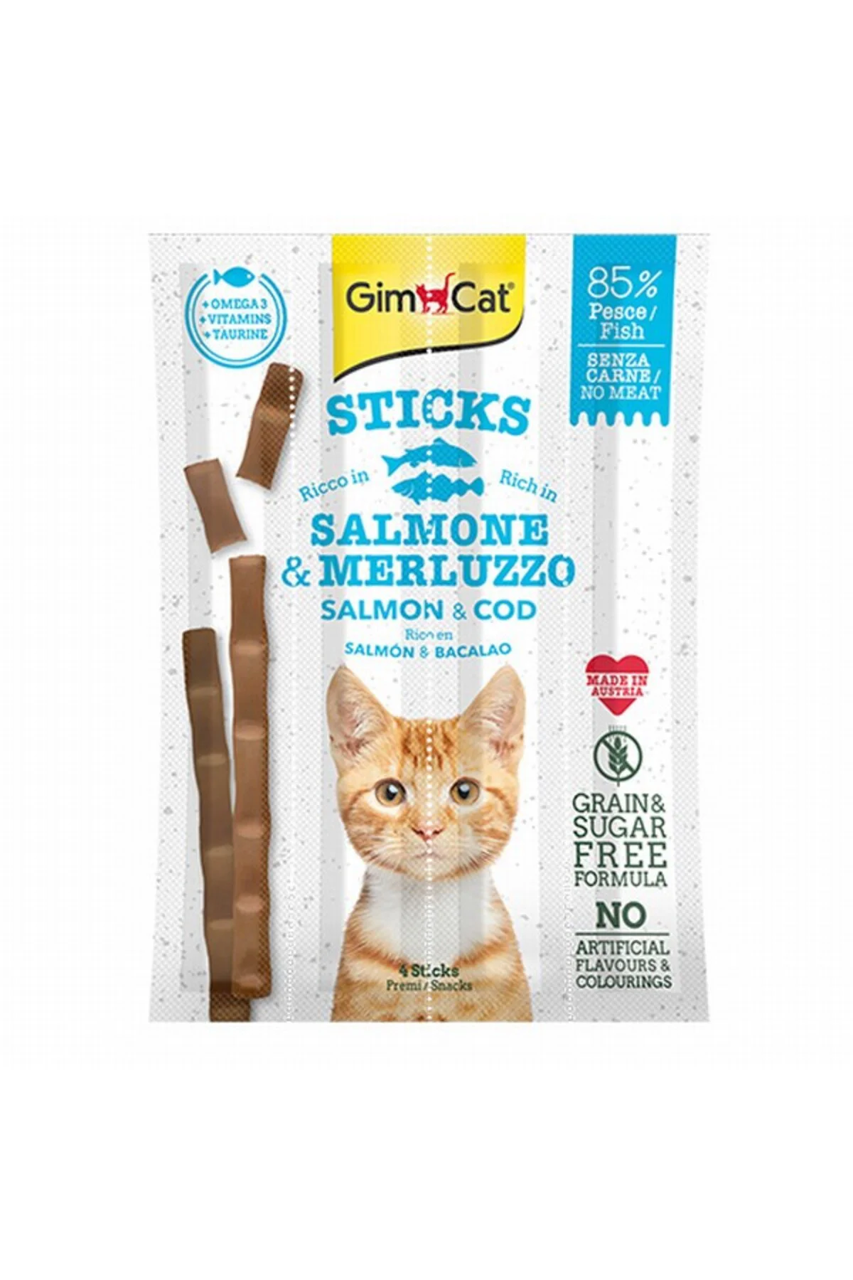 Sticks Alabalıklı ve Somonlu Kedi Ödül Çubukları 20 Gr Sticks Alabalıklı ve Somonlu Kedi Ödül Çubukları 20 Gr