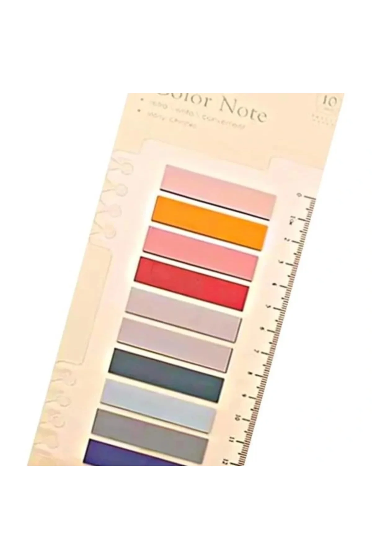Sticky Notes Şeffaf Renkli Yapışkan Not Kağıtları Defter Yer İmleri Etiket Ayraç 10 Renk 200