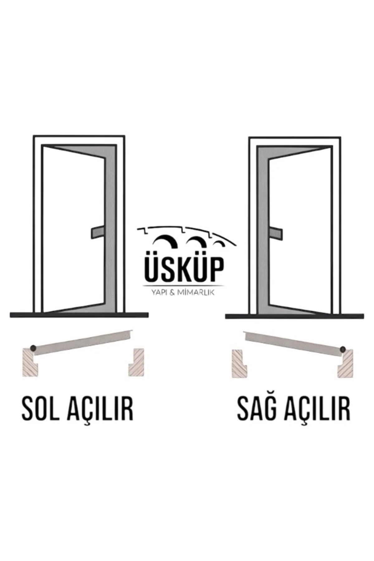 STİL LALE AYNALI NİKEL-SATEN KAPI KOLU