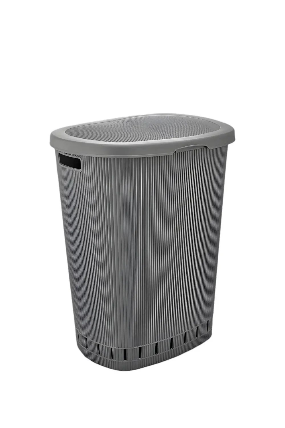 Still Modern Desenli Çamaşır Sepeti, 65lt Hacim, Antrasit