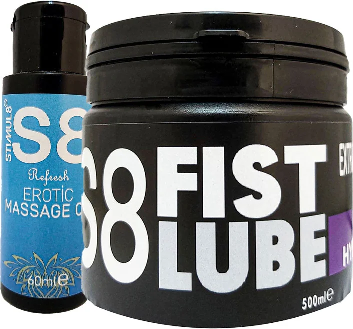 Stimul8 Fist Lube 500ML Büyük Boy Lubrikant + Stimul8 Masaj Yağı 60ml - Premium Kayganlaştırıcı Seti Fiyatı, Yorumları ve Özellikleri