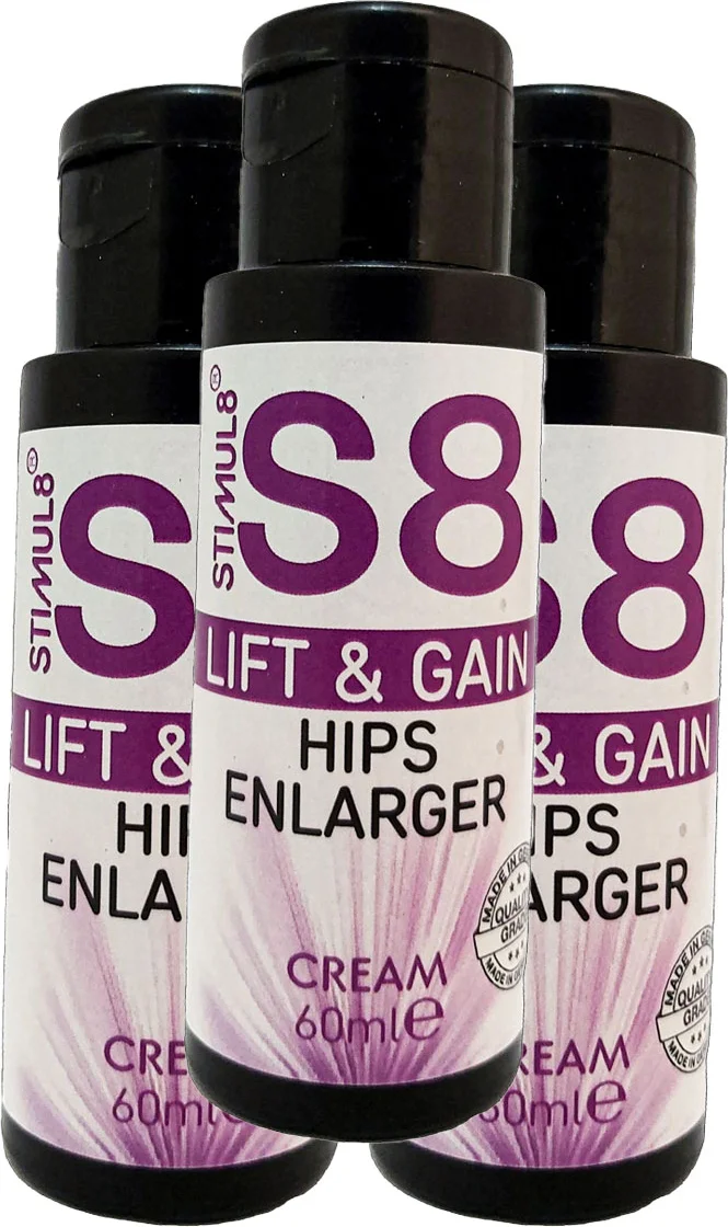 Stımul8 (S8) Kalça Şekillendirici Bakım Kremi - 3'lü Set (60 ml) Bay/Bayan Fiyatı, Yorumları ve Özellikleri