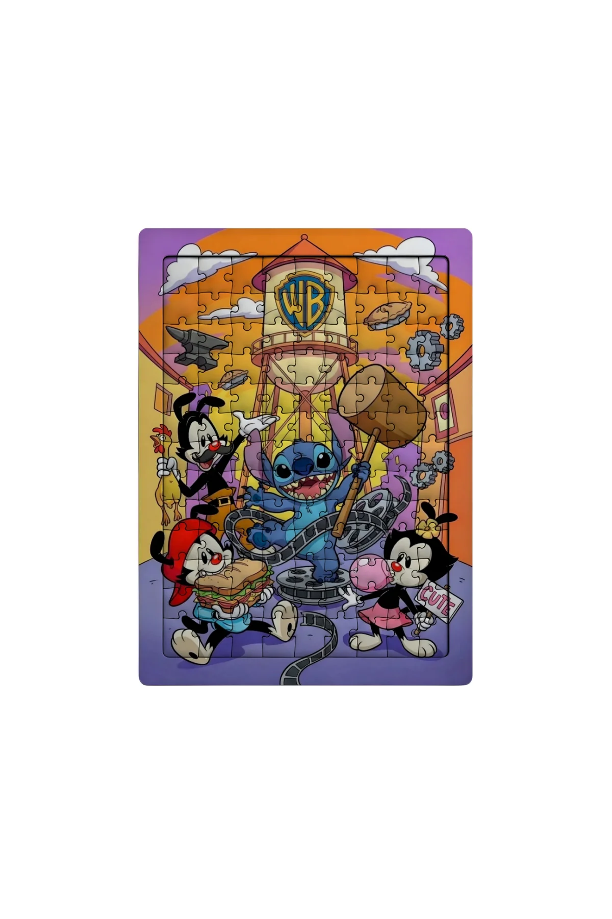 Stitch 99 Parça Ayaklı Puzzle – Dekoratif Çocuk Yapbozu 0103