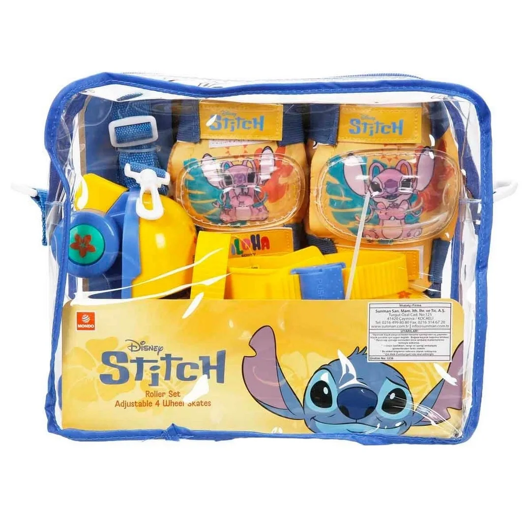 Stitch Çantalı 4 Tekerlekli Ayarlanabilir Paten Seti S00028832