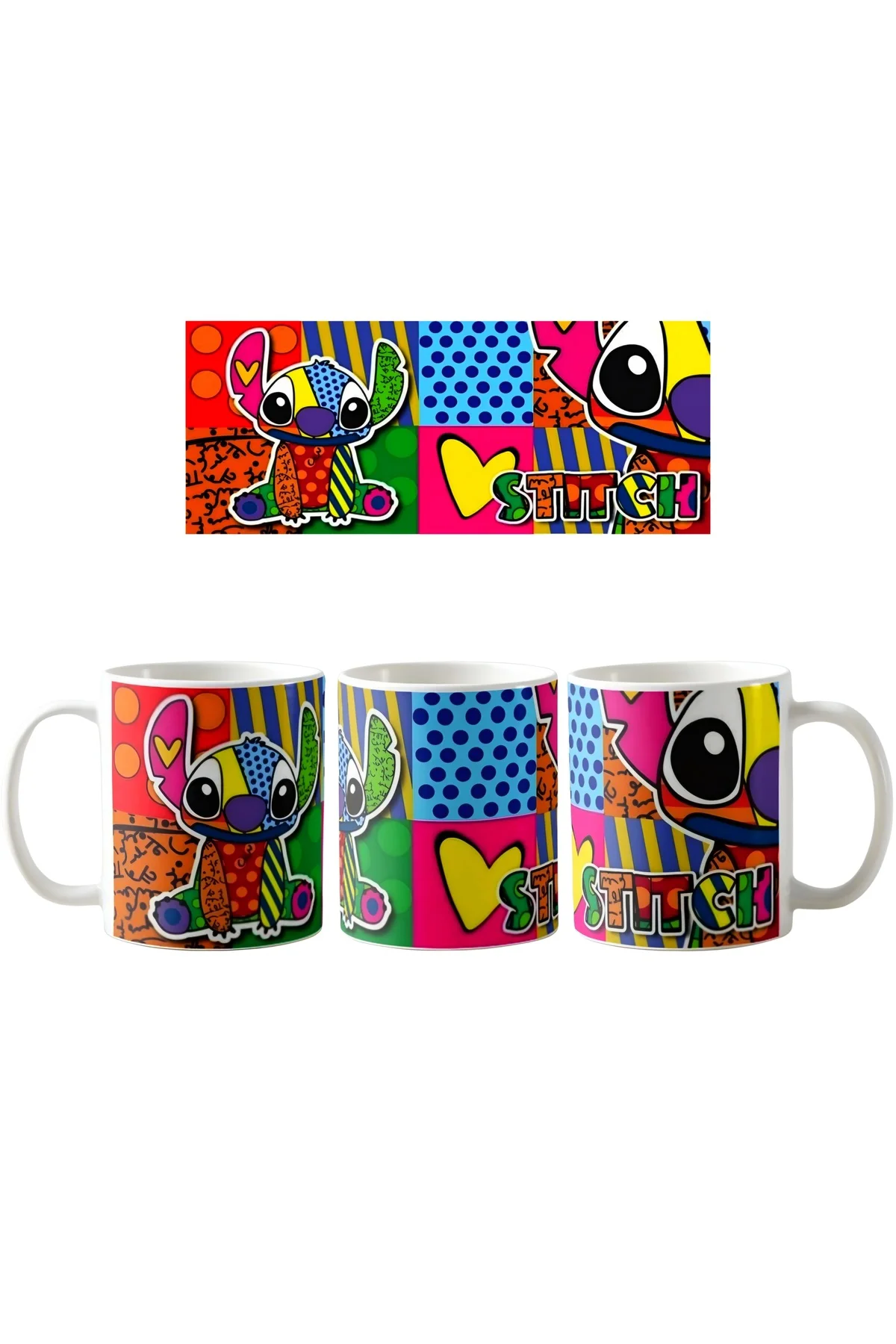 Stitch Kupa Bardak | Tek Adet K0123