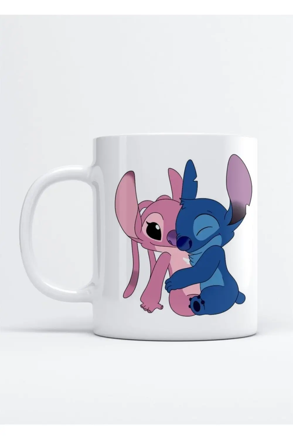Stitch Love Baskılı Porselen Kupa Bardak