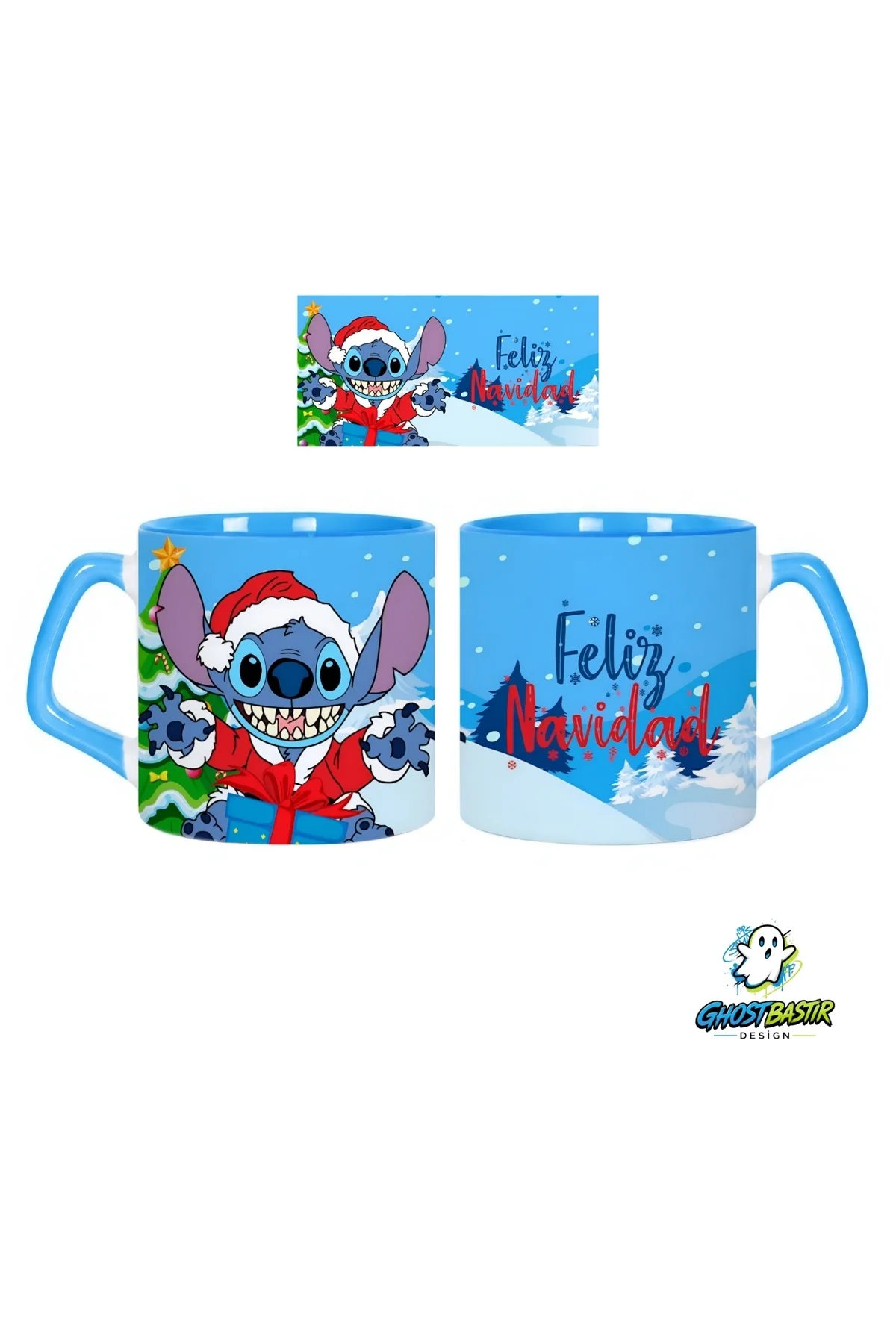 Stitch Noel | Yılbaşı Kupa Bardak | Tek Adet 1081