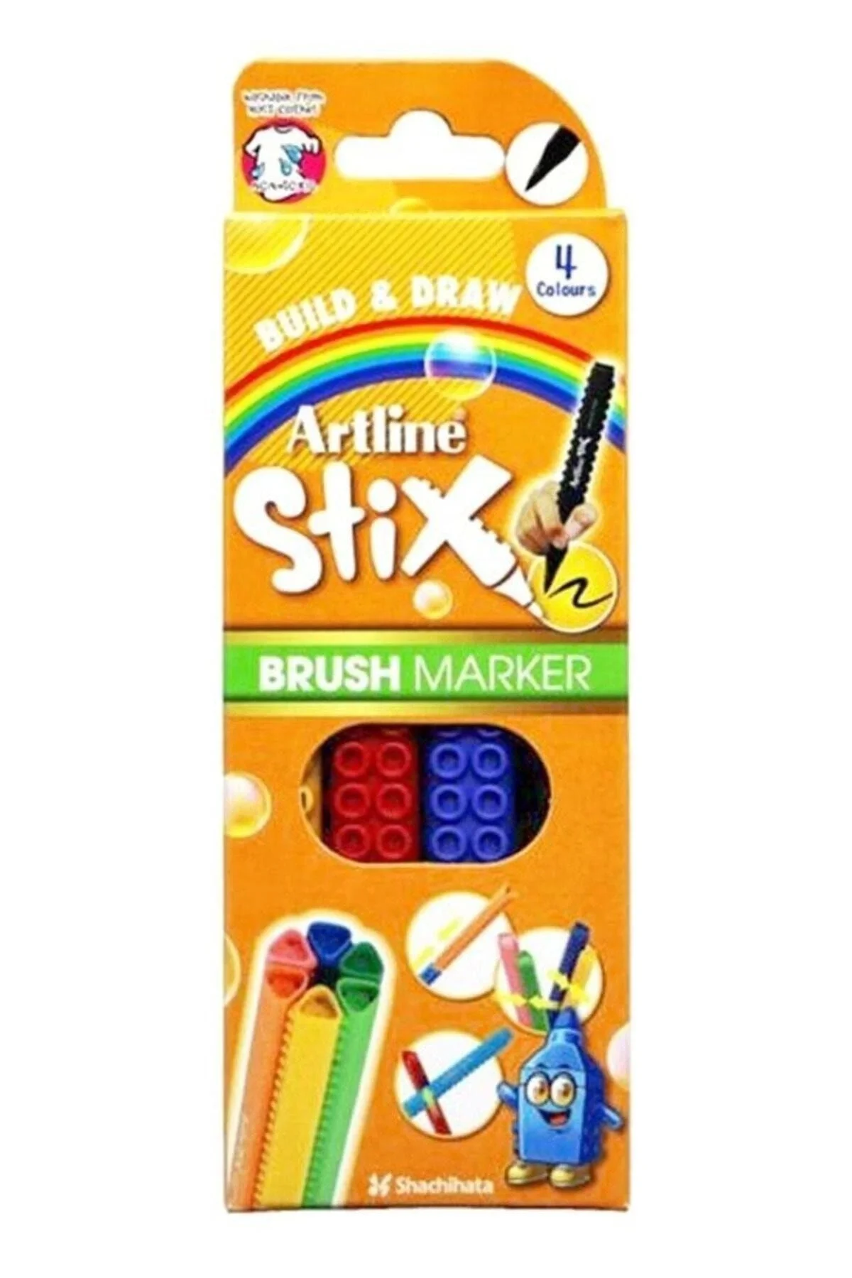 Stix Brush Marker 4lü Set