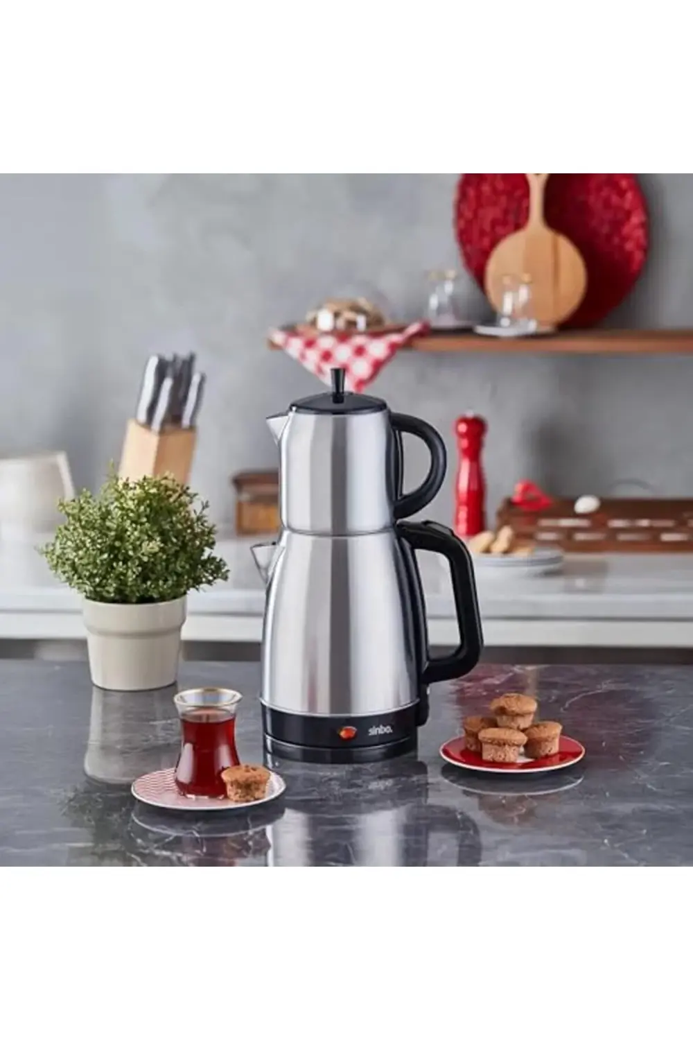 STM-5831 Elektrikli Çay Makinesi, Elektrikli Çay Makinesi, Çelik