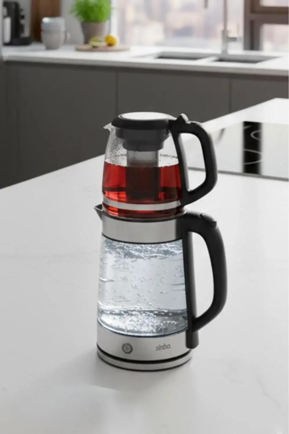 - STM-5848 Elektrikli Cam Çay Makinesi 1500 W