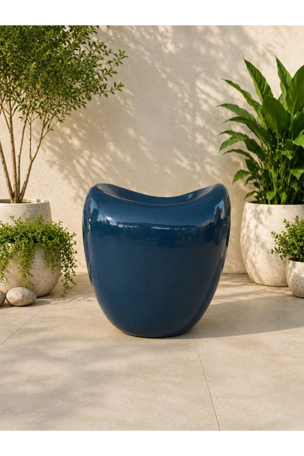 Stone Gri Luxury Saksı