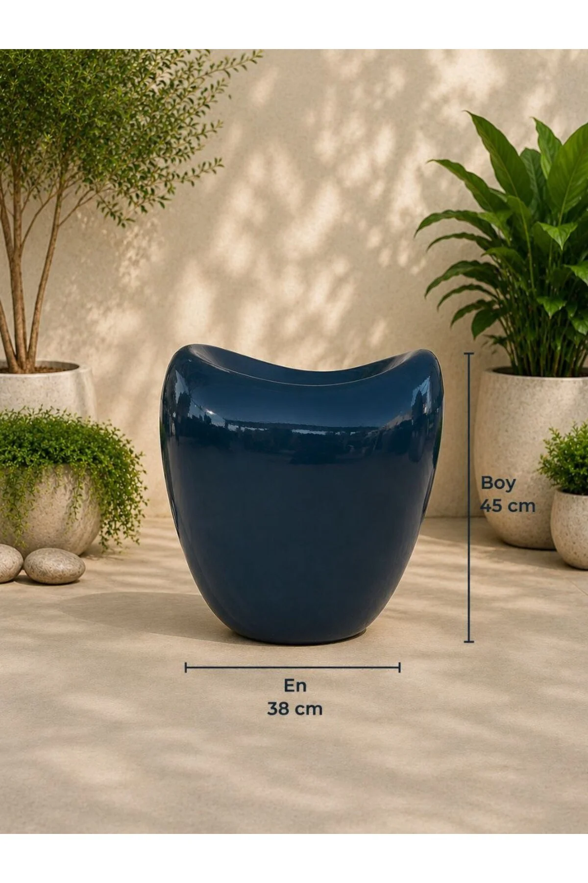 Stone Gri Luxury Saksı Stone Gri Luxury Saksı - Görsel 2