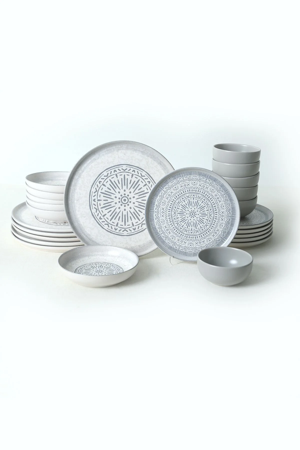 Stone Nordic Yemek Takımı 24 Parça 6 Kişilik 21426-27