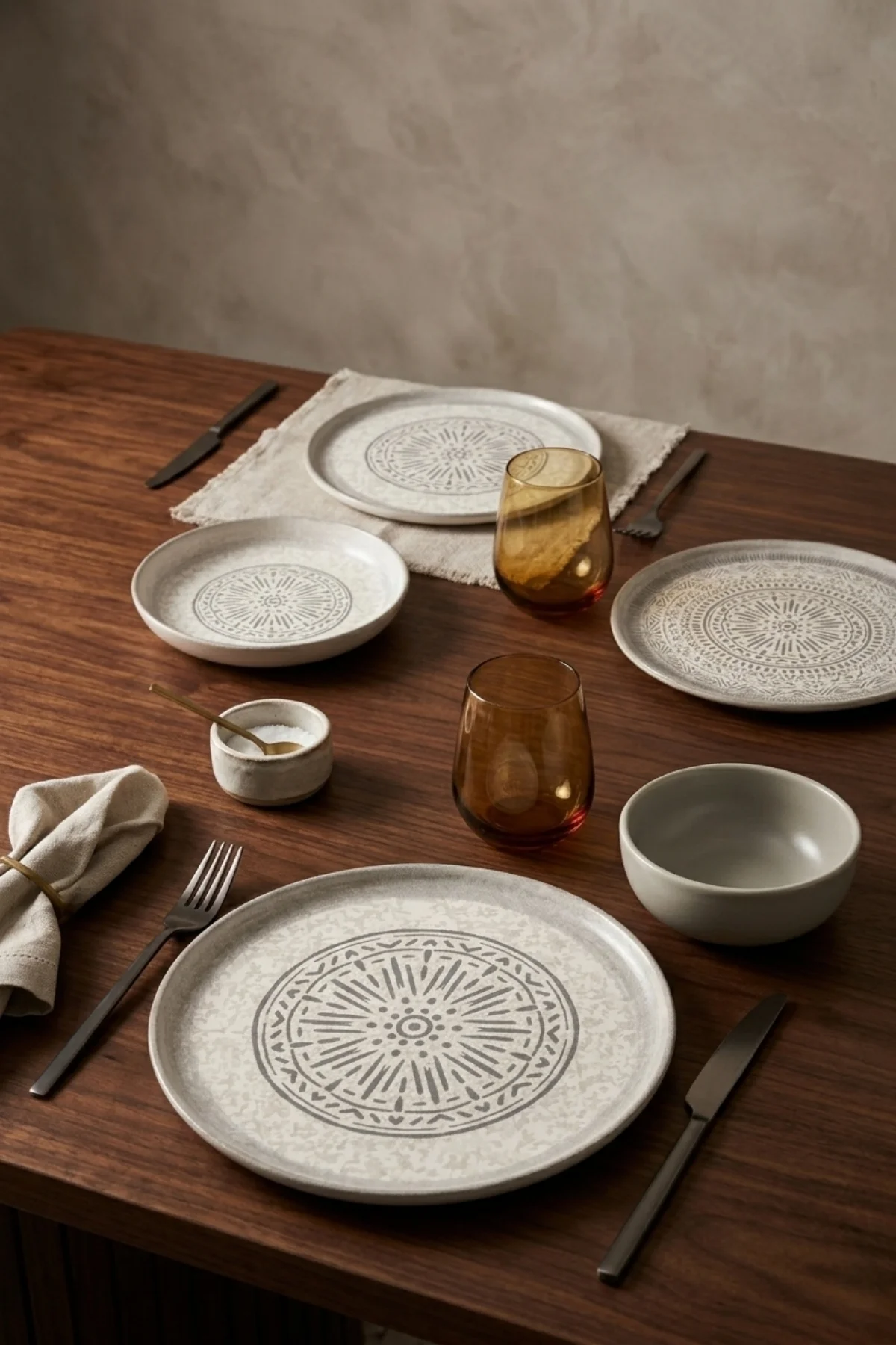 Stone Nordic Yemek Takımı 8 Parça 2 Kişilik 21426-27