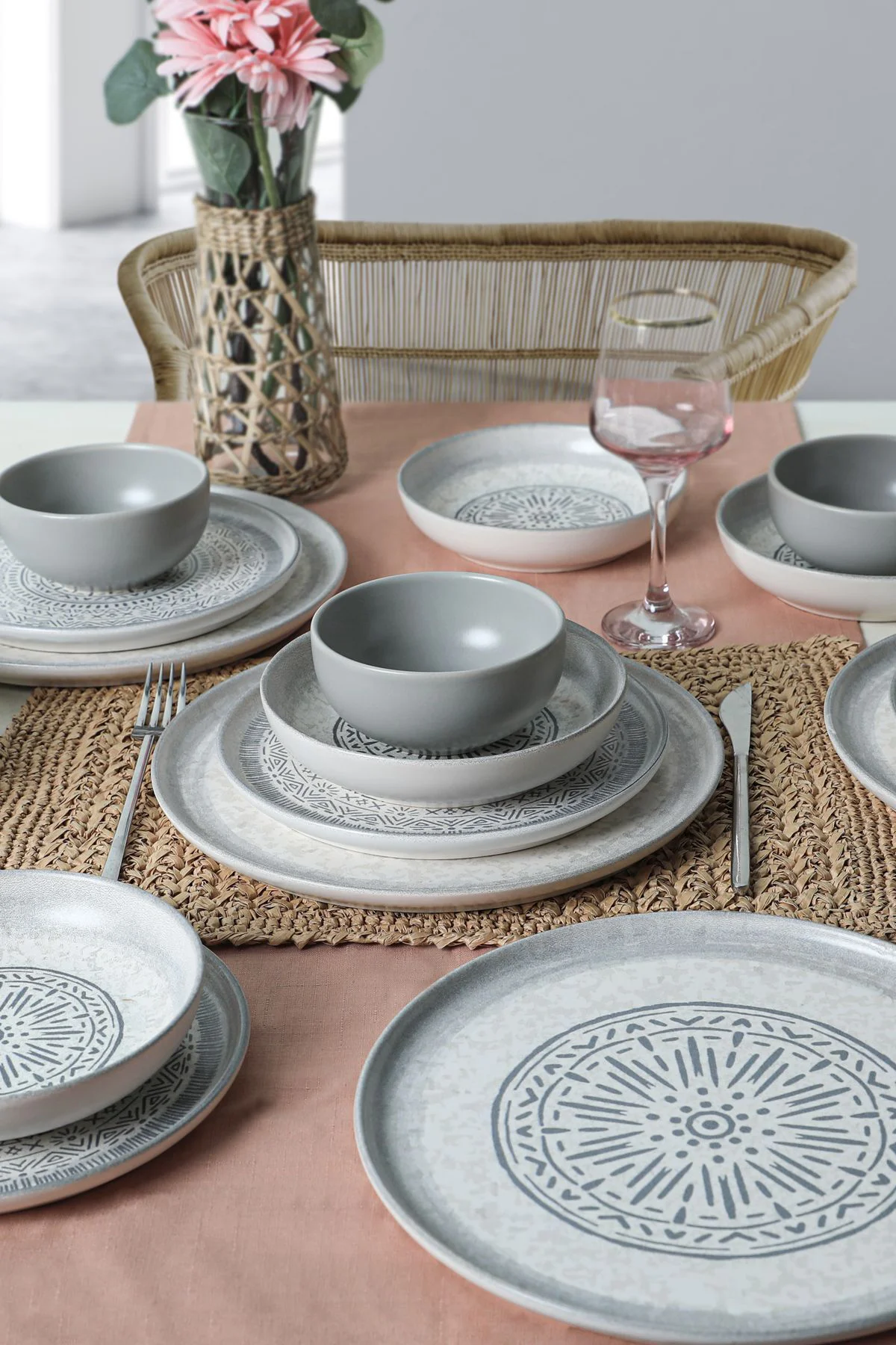 Stone Nordic Yemek Takımı 24 Parça 6 Kişilik 21426-27
