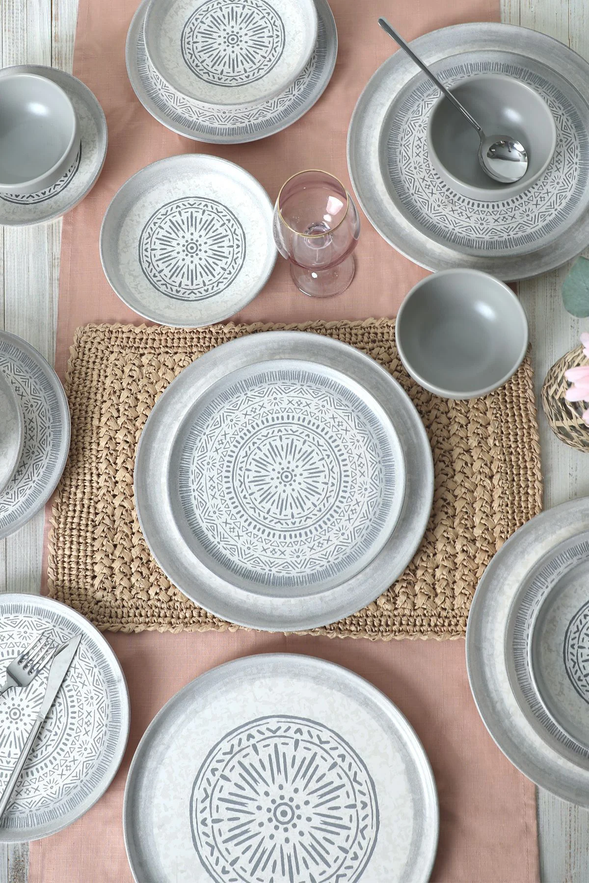 Stone Nordic Yemek Takımı 24 Parça 6 Kişilik 21426-27