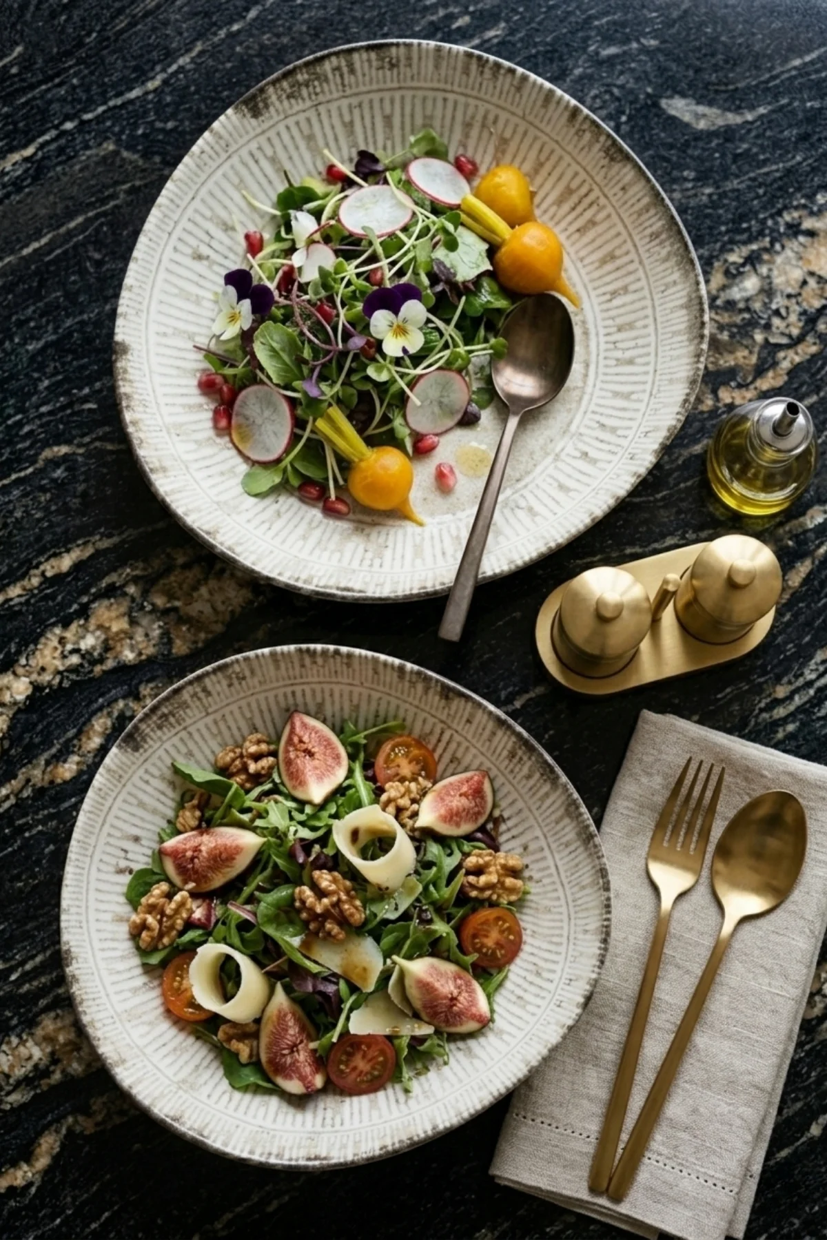 Stonecraft Trior Çukur Salata Kasesi Tabağı 22 cm 2 Adet Profesyonel Horeca Serisi