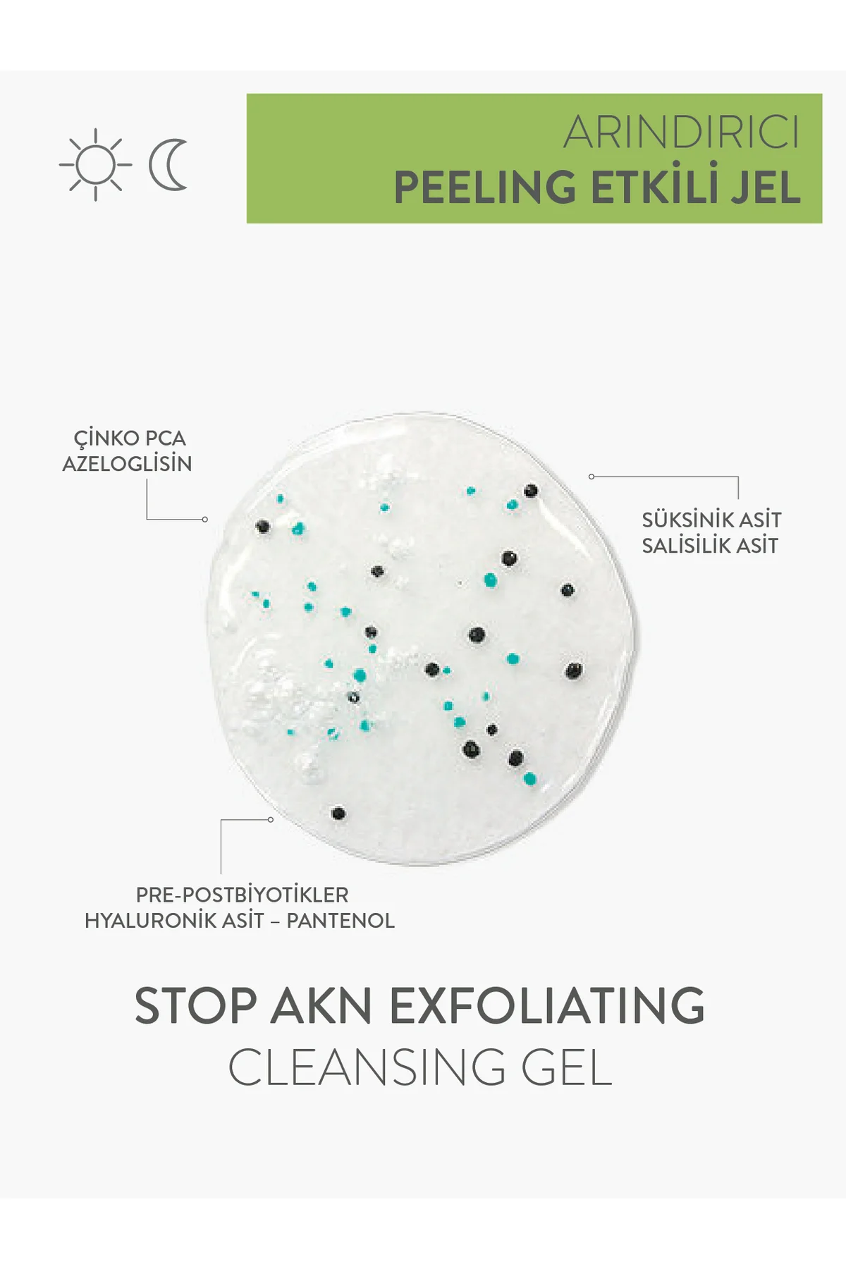 Stop Akn Exfoliating Cleansing Gel 200ml - Peeling Etkili Temizleme Jeli