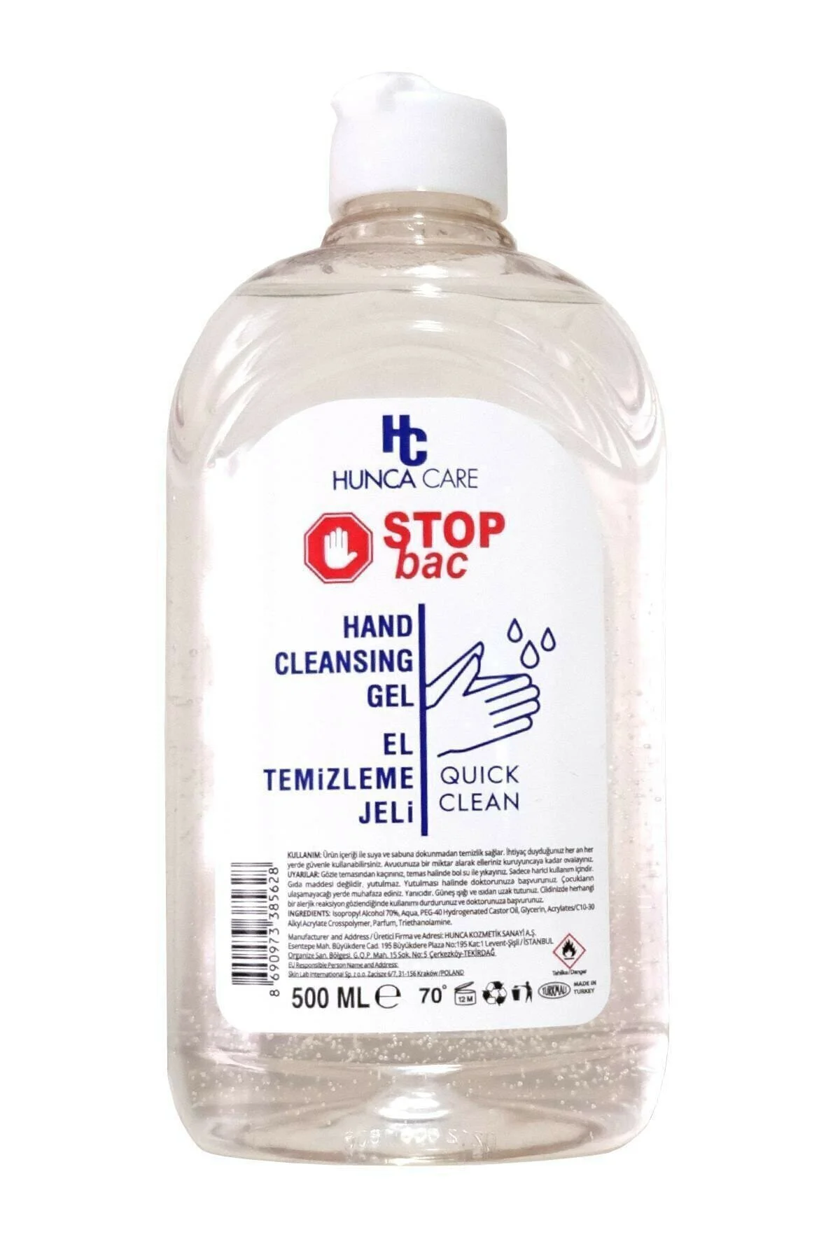 Stop Bac El Temizleme Dezenfektan Jeli 500 ml