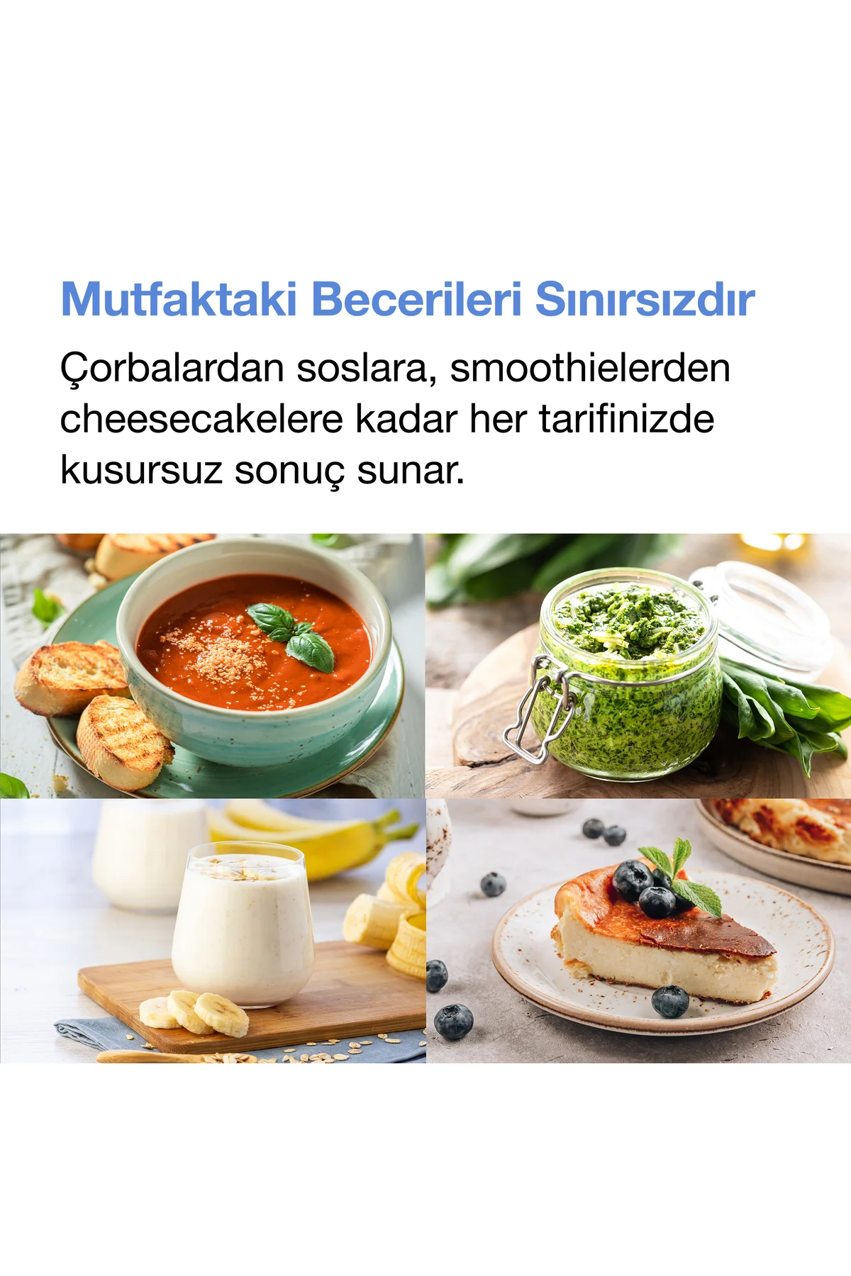 Stor Blender Seti Krem 1000W – Paslanmaz Çelik Bıçaklı 2 Hızlı Ço