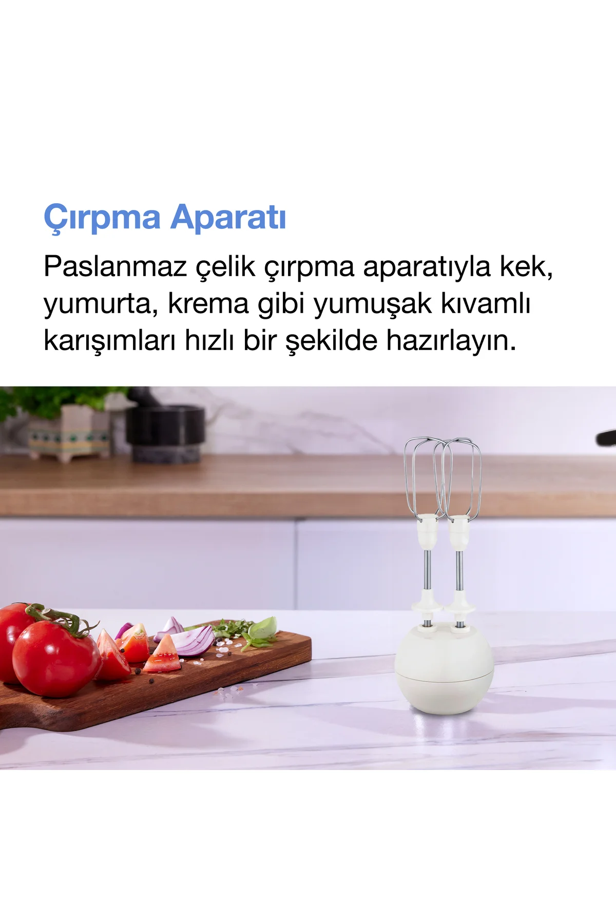 Stor Blender Seti Krem 1000W – Paslanmaz Çelik Bıçaklı 2 Hızlı Ço