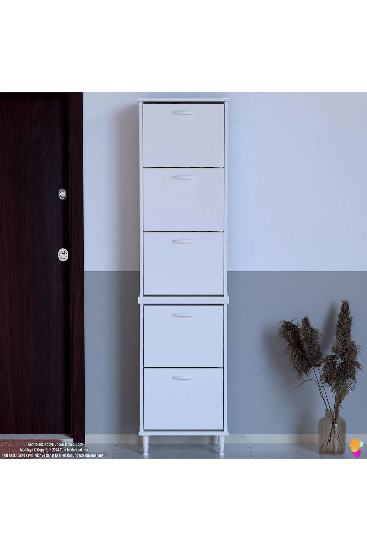 Store Ayaklı Beyaz Ayakkabılık 52 cm Kapı Önü/Giyim Odası/Antre U Store Ayaklı Beyaz Ayakkabılık 52 cm Kapı Önü/Giyim Odası/Antre U