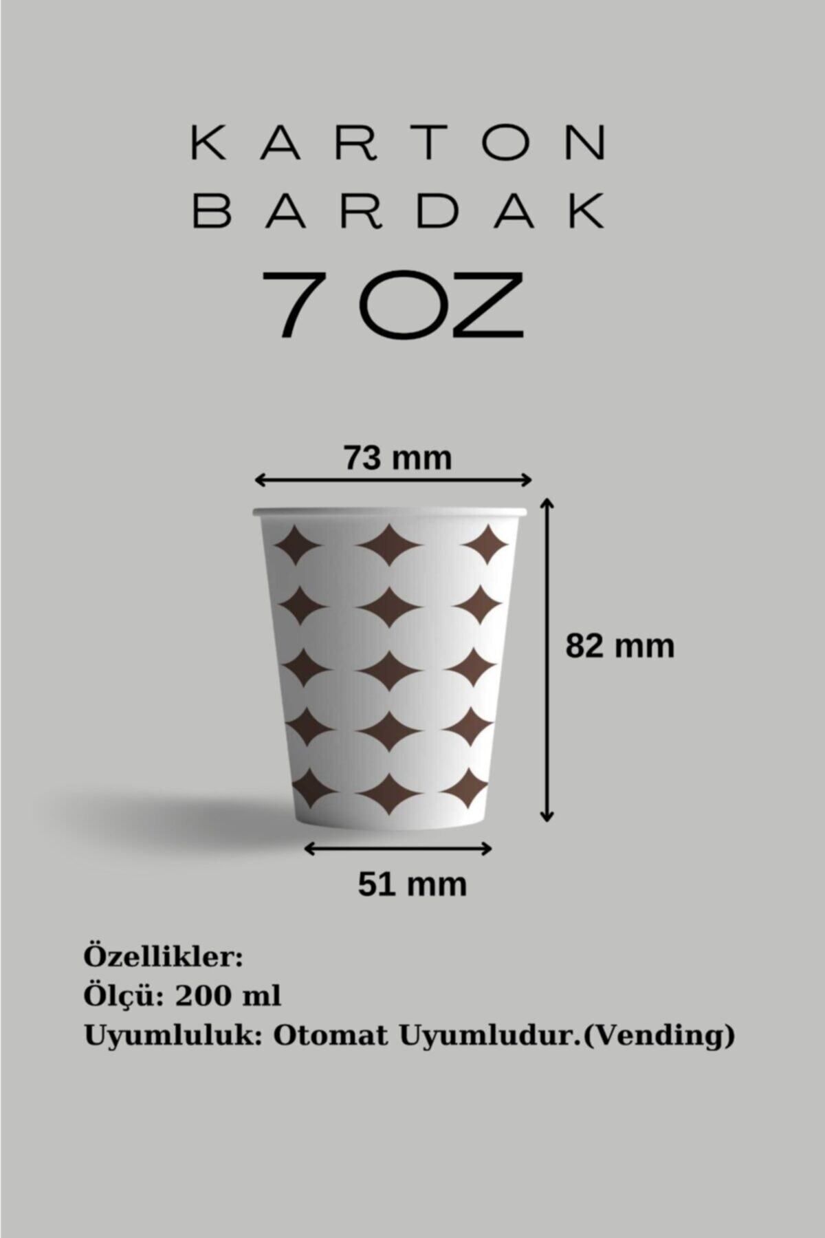 7 Oz Store Karton Bardak Adet: 1000
