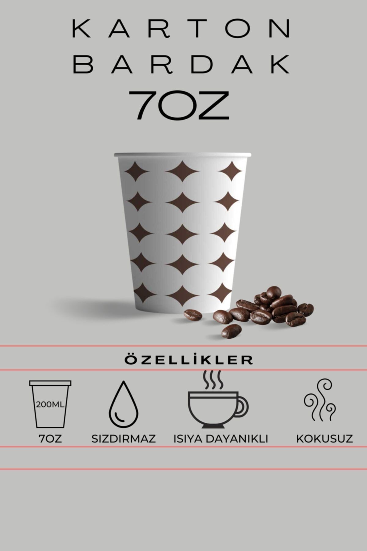 7 Oz Store Karton Bardak Adet: 3000