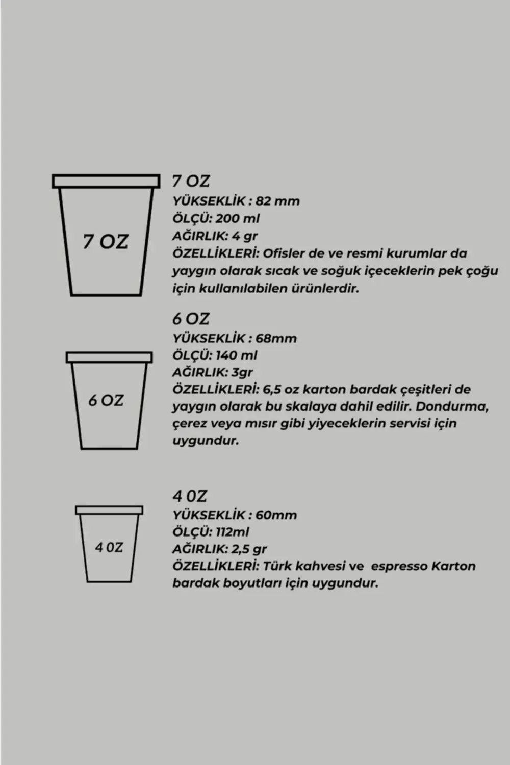 Store Karton Bardak 6.5 Oz Adet: 100