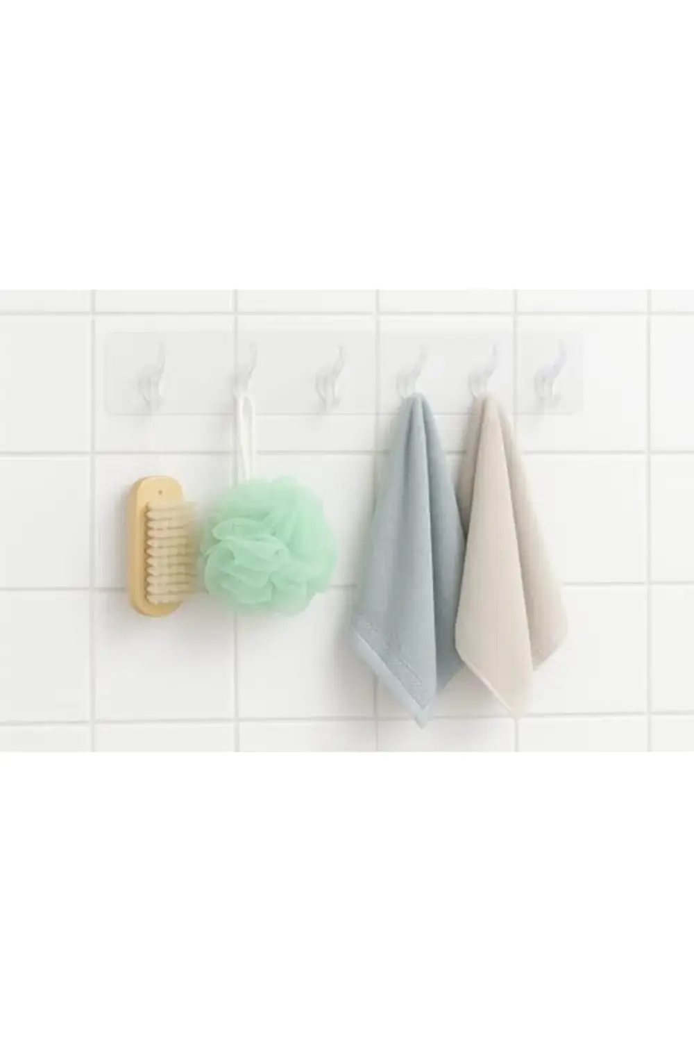 Store Kendinden Yapışkanlı 5 Kancalı Askı Seti – Duvara Delmeden