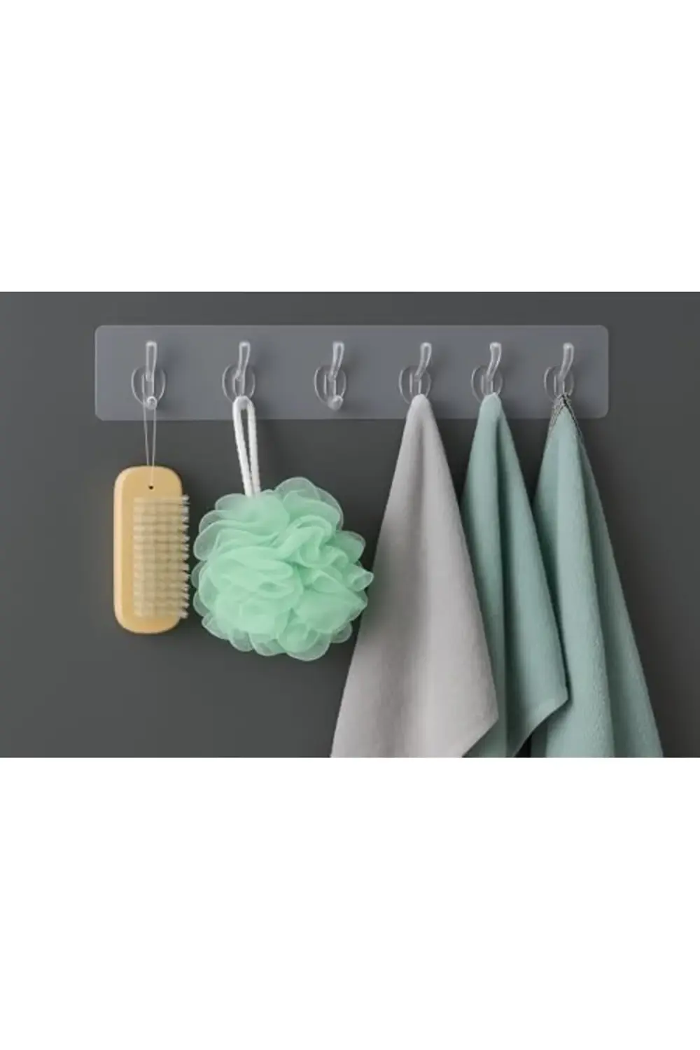 Store Kendinden Yapışkanlı 5 Kancalı Askı Seti – Duvara Delmeden