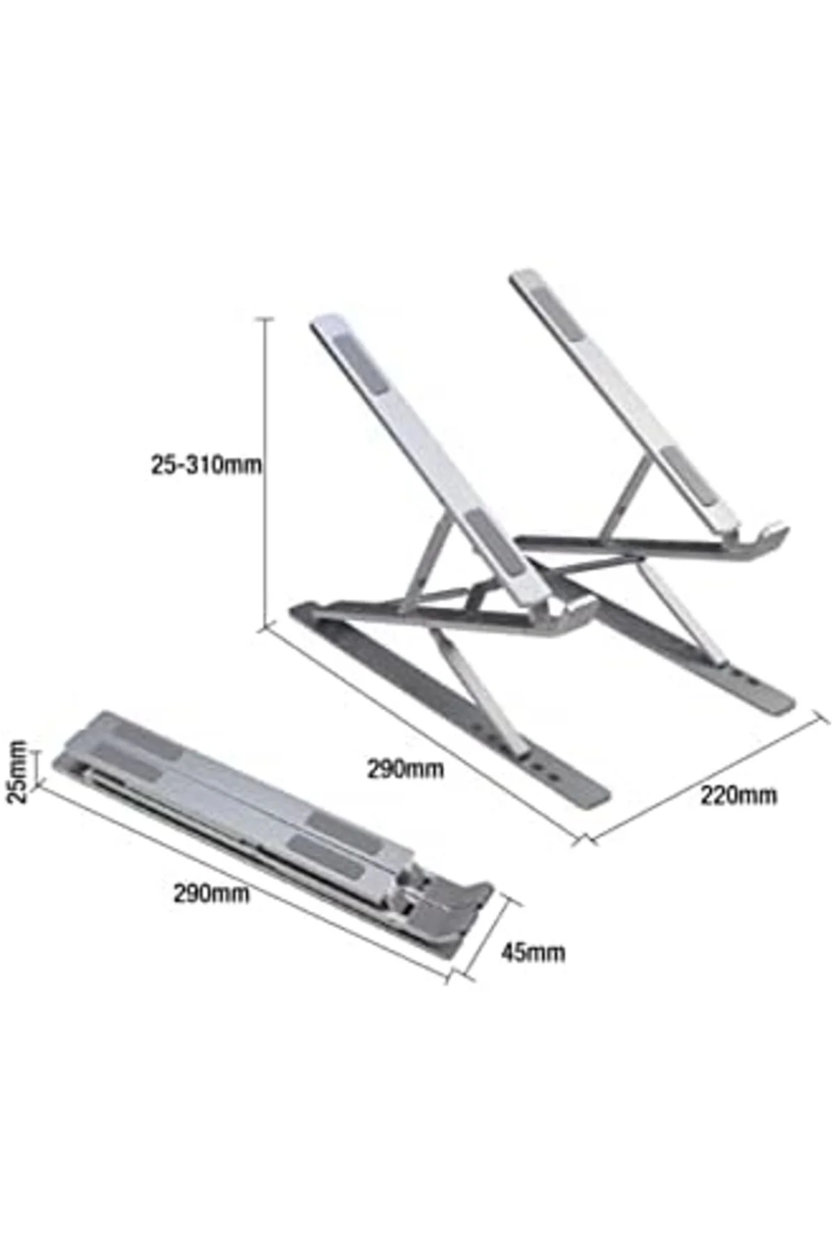 Storesellm Çift Katlı Ayarlanabilir Laptop Stand Katlanabilir Alü Storesellm Çift Katlı Ayarlanabilir Laptop Stand Katlanabilir Alü