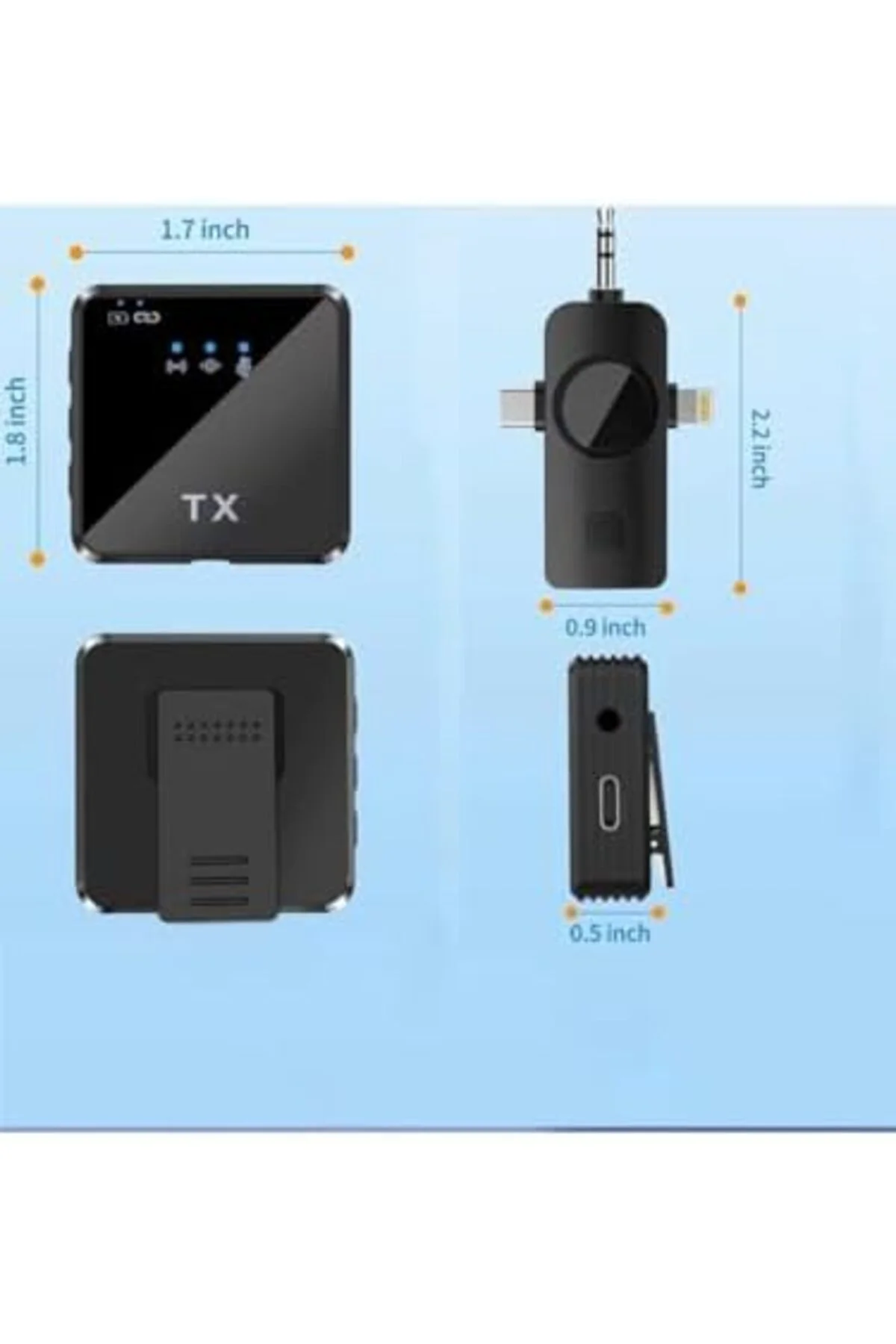 Storesellm wireless microphone kablosuz yaka mikrofonu video yout