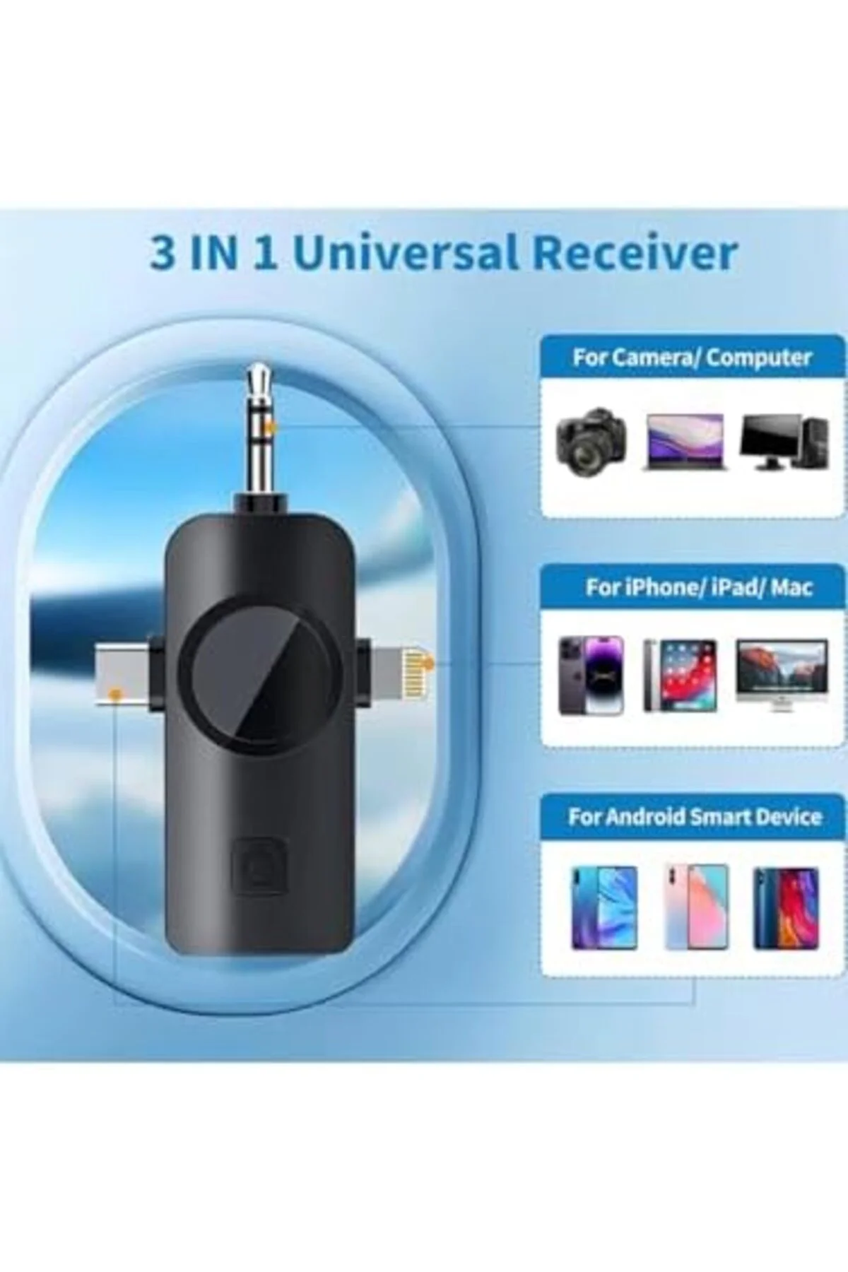 Storesellm wireless microphone kablosuz yaka mikrofonu video yout