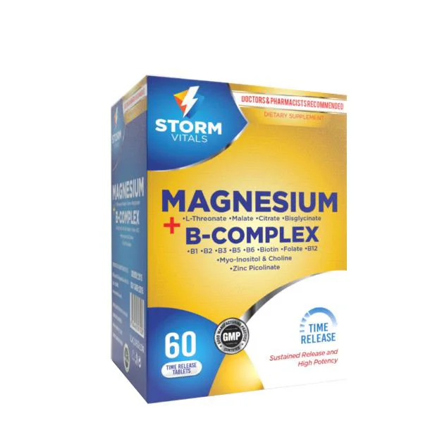 Storm Vitals - Magnesium B Kompleks 60 Tablet Storm Vitals - Magnesium B Kompleks 60 Tablet Fiyatı, Yorumları ve Özellikleri