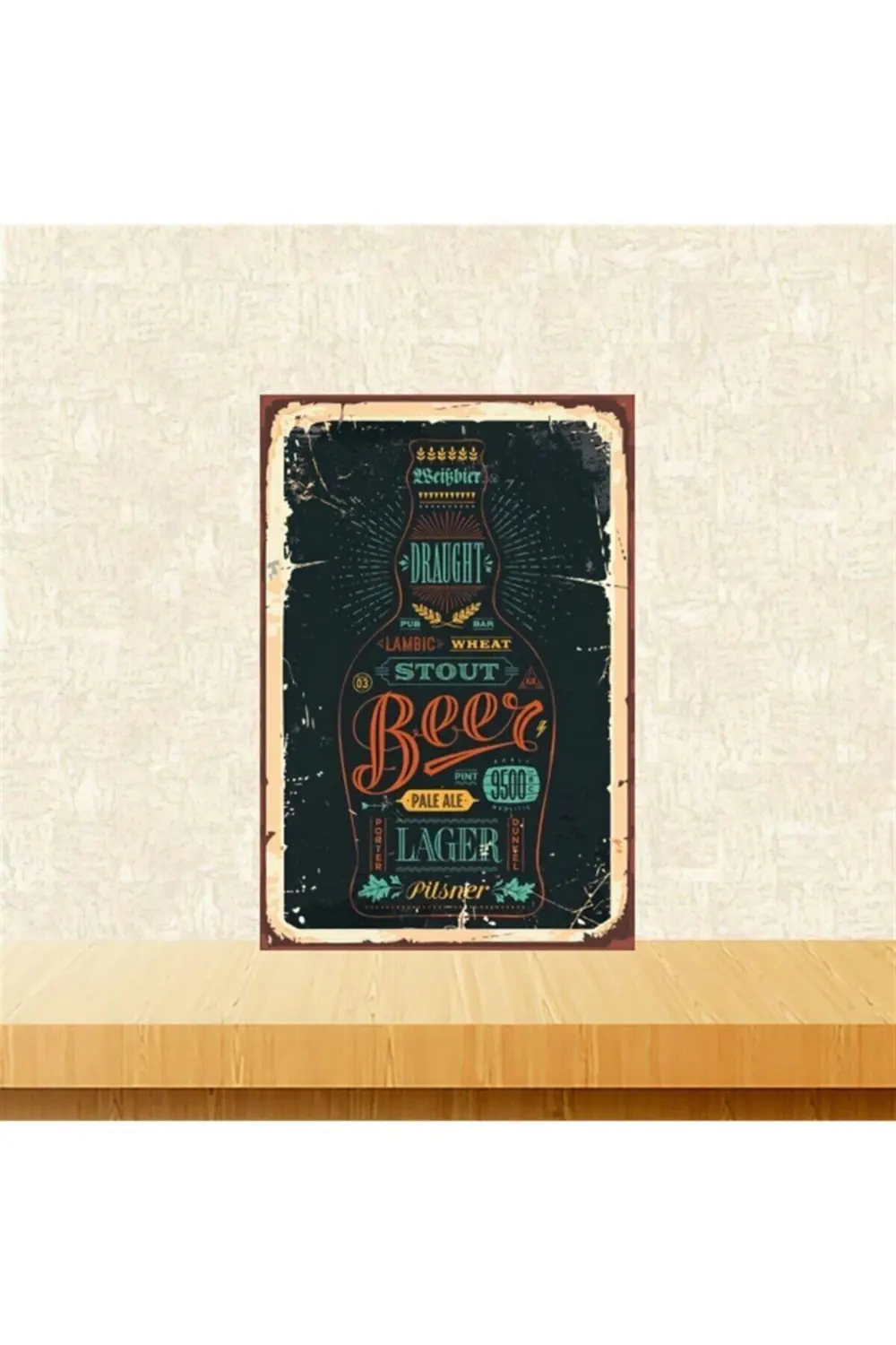 Stout Beer 20-30 Cm Retro Ahşap Tablo Tkfx5293
